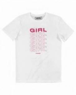 T-shirt Femme avec un Girl Girl Girl Power Grafitee