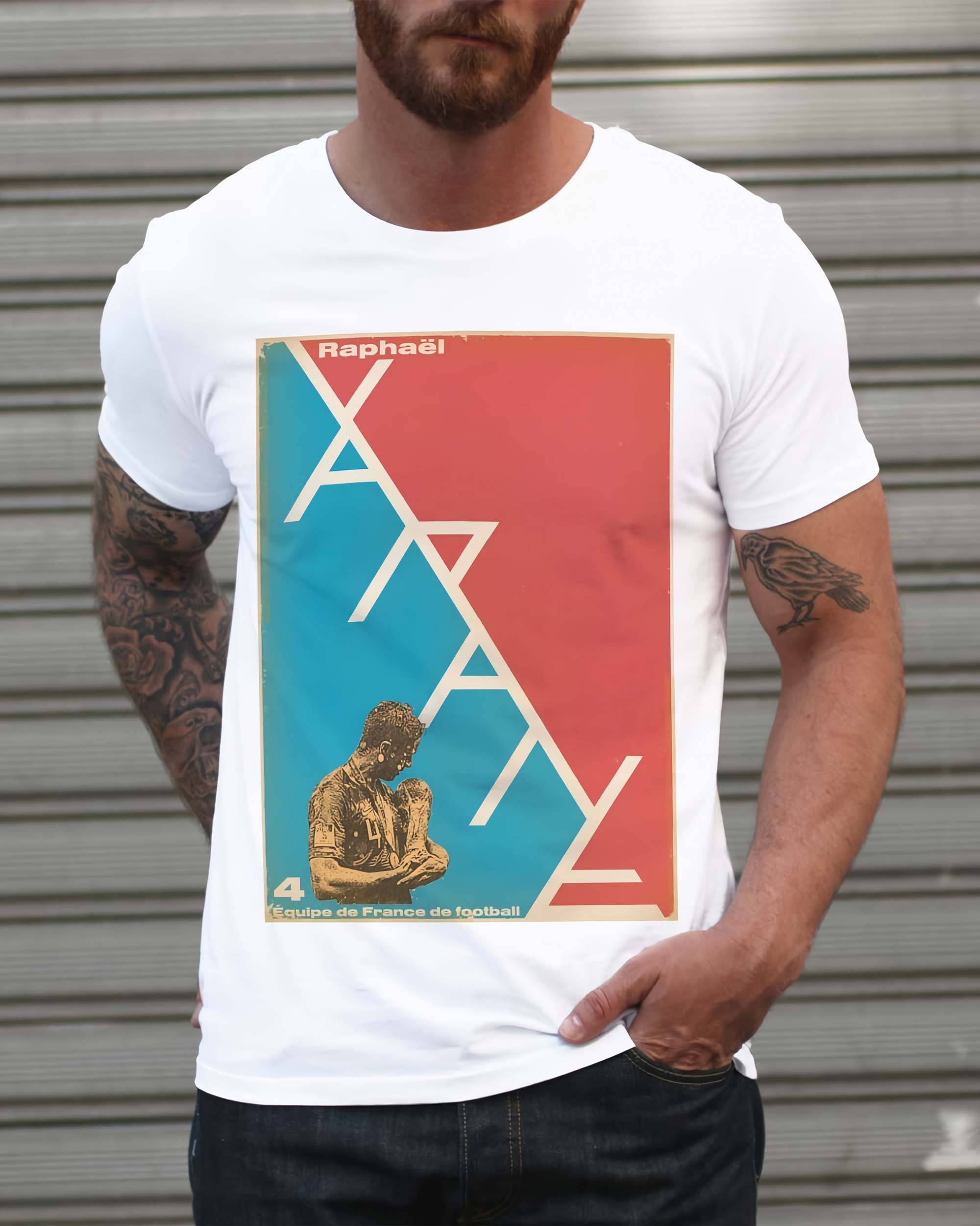 T-shirt Raphaël Varane de couleur Blanc par Sucker For Soccer