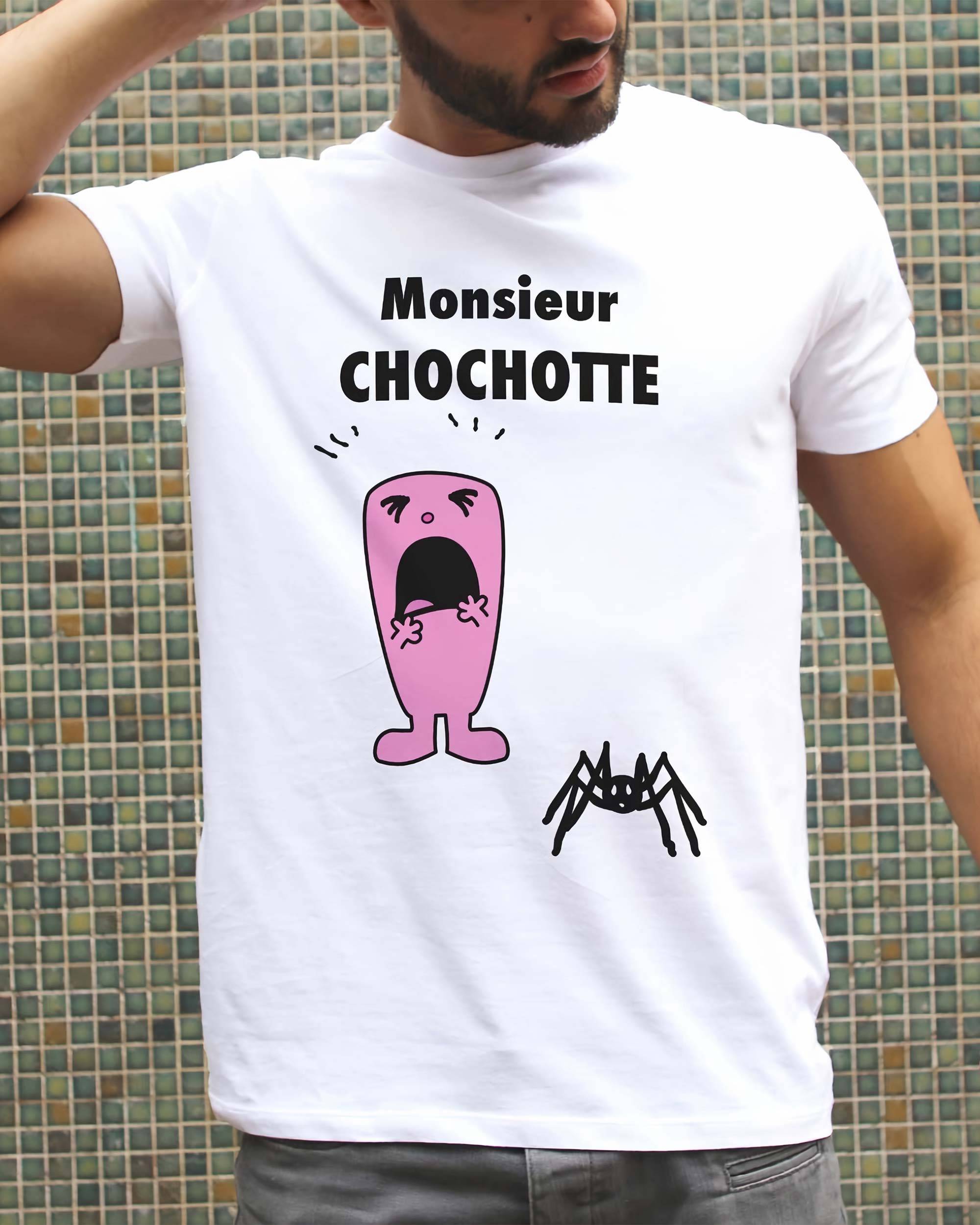 T-shirt Monsieur Chochotte de couleur Blanc