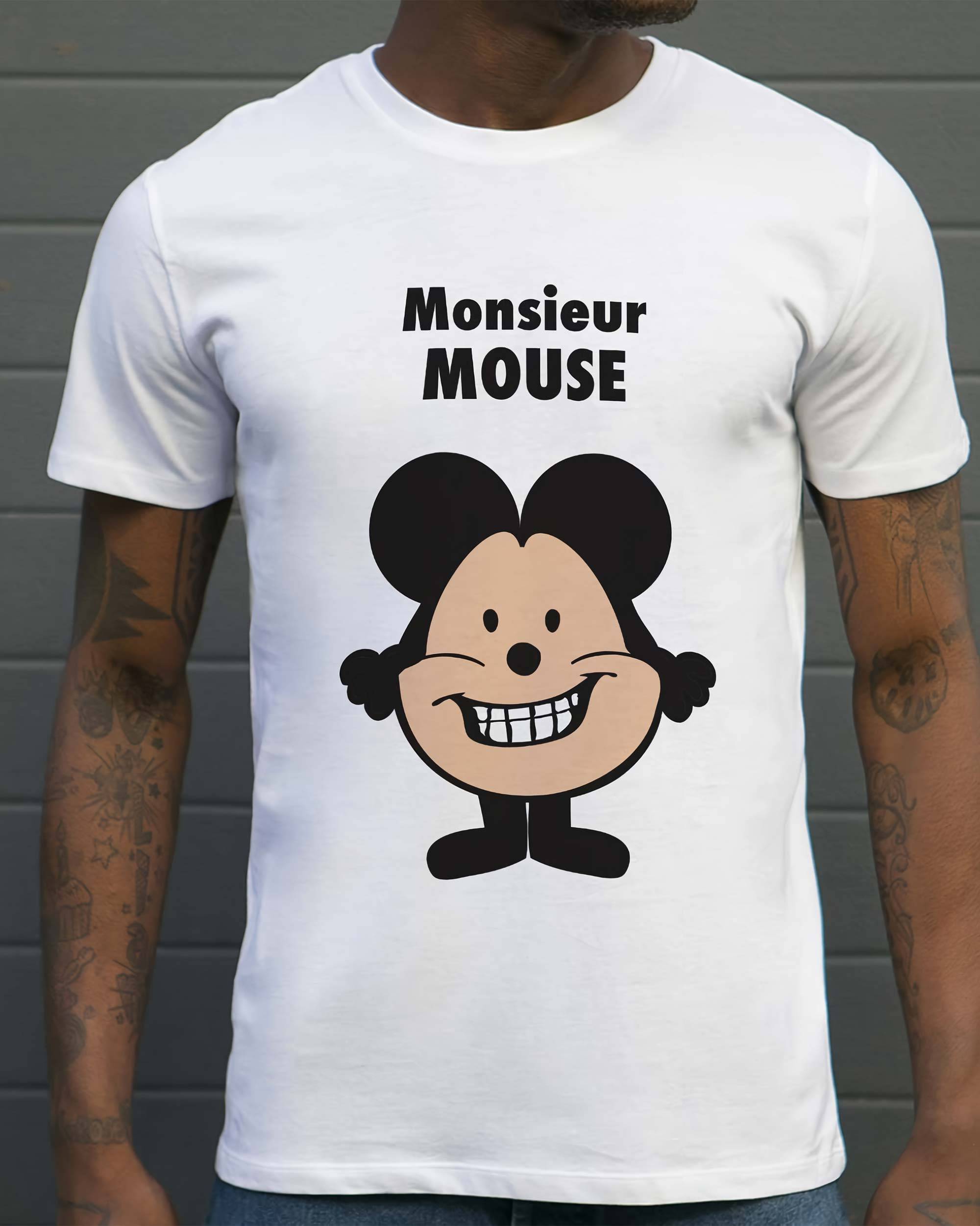 T-shirt Monsieur Mouse de couleur Blanc