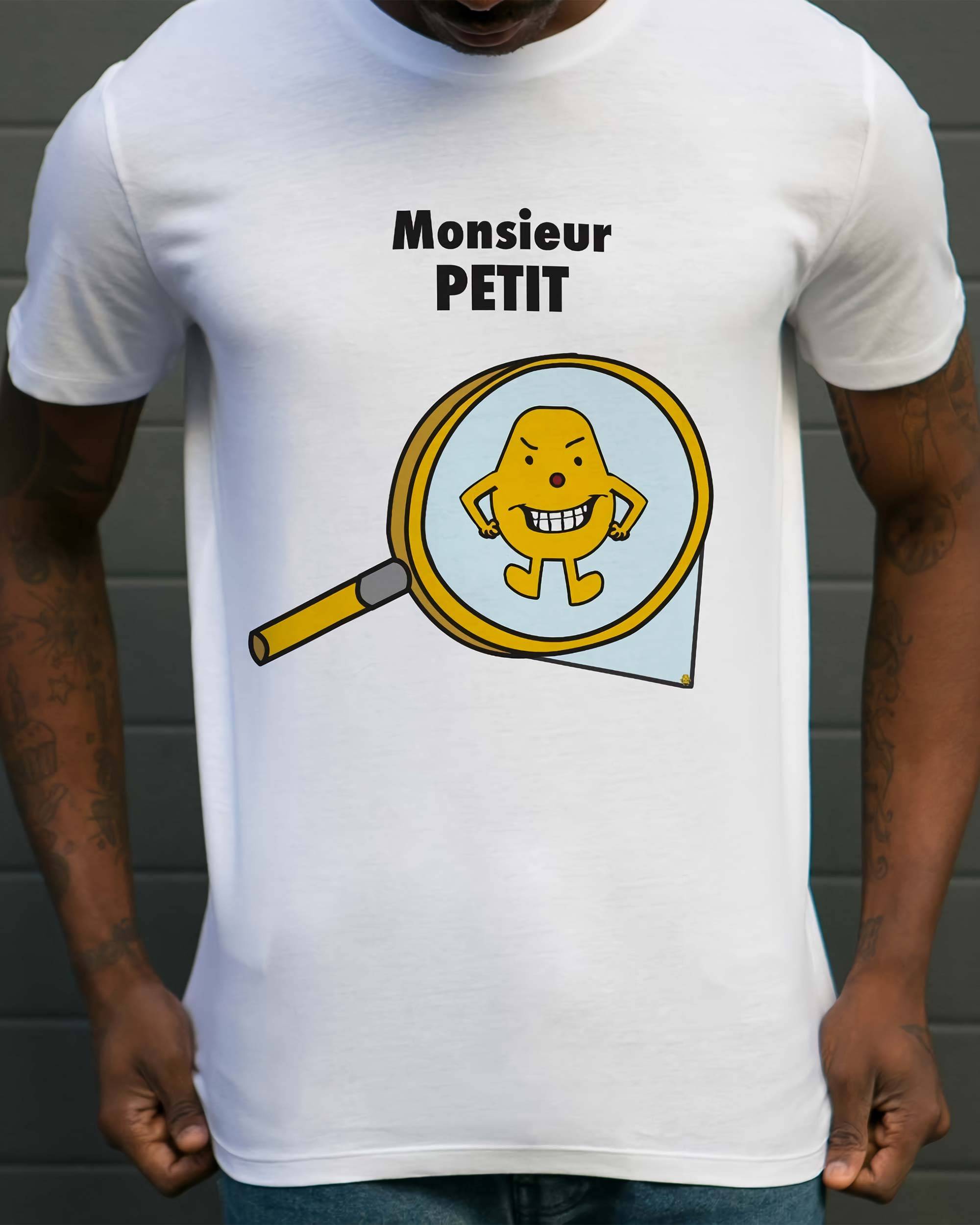 T-shirt Monsieur Petit de couleur Blanc