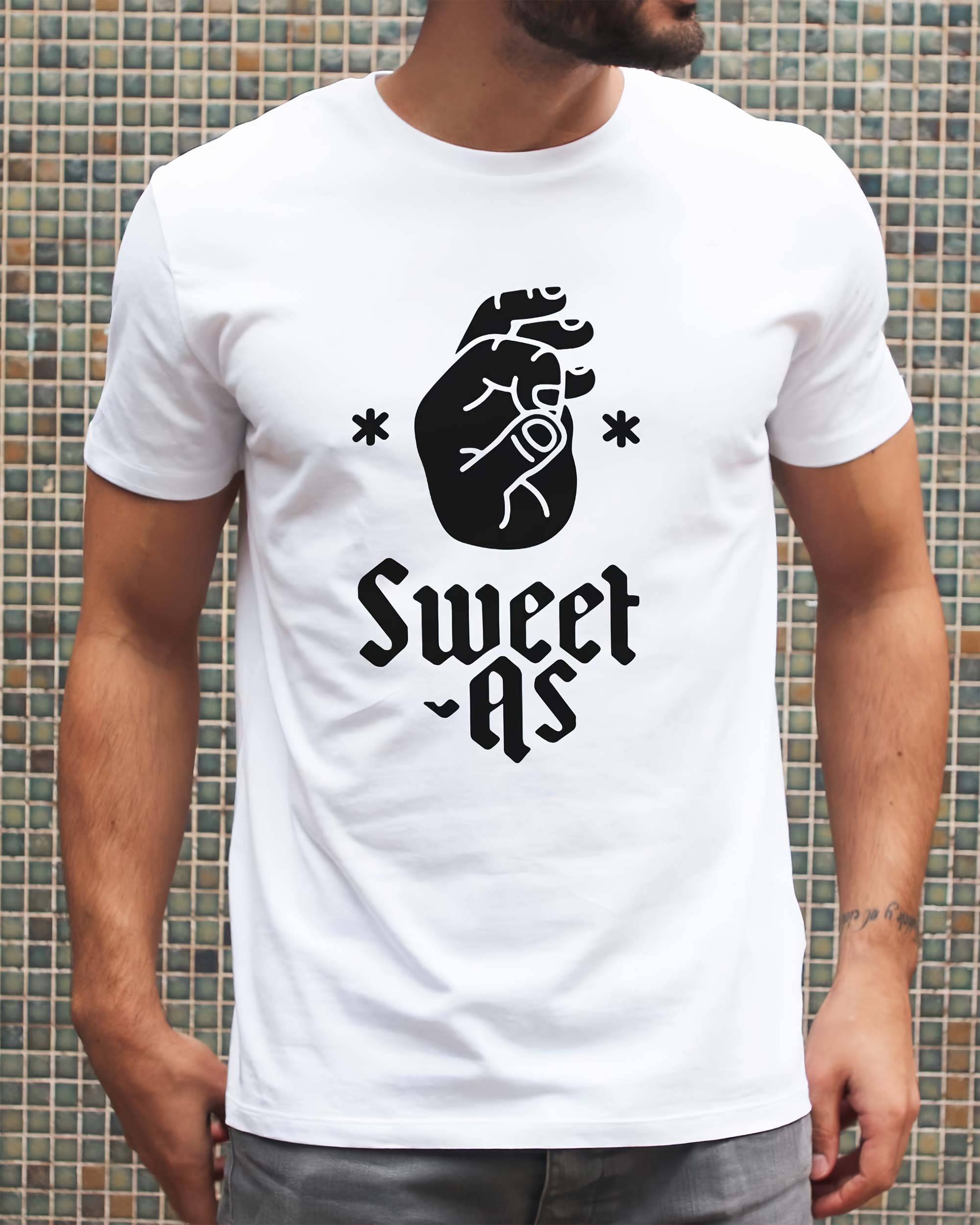 T-shirt Logo Sweet-As de couleur Blanc par Sweet-As