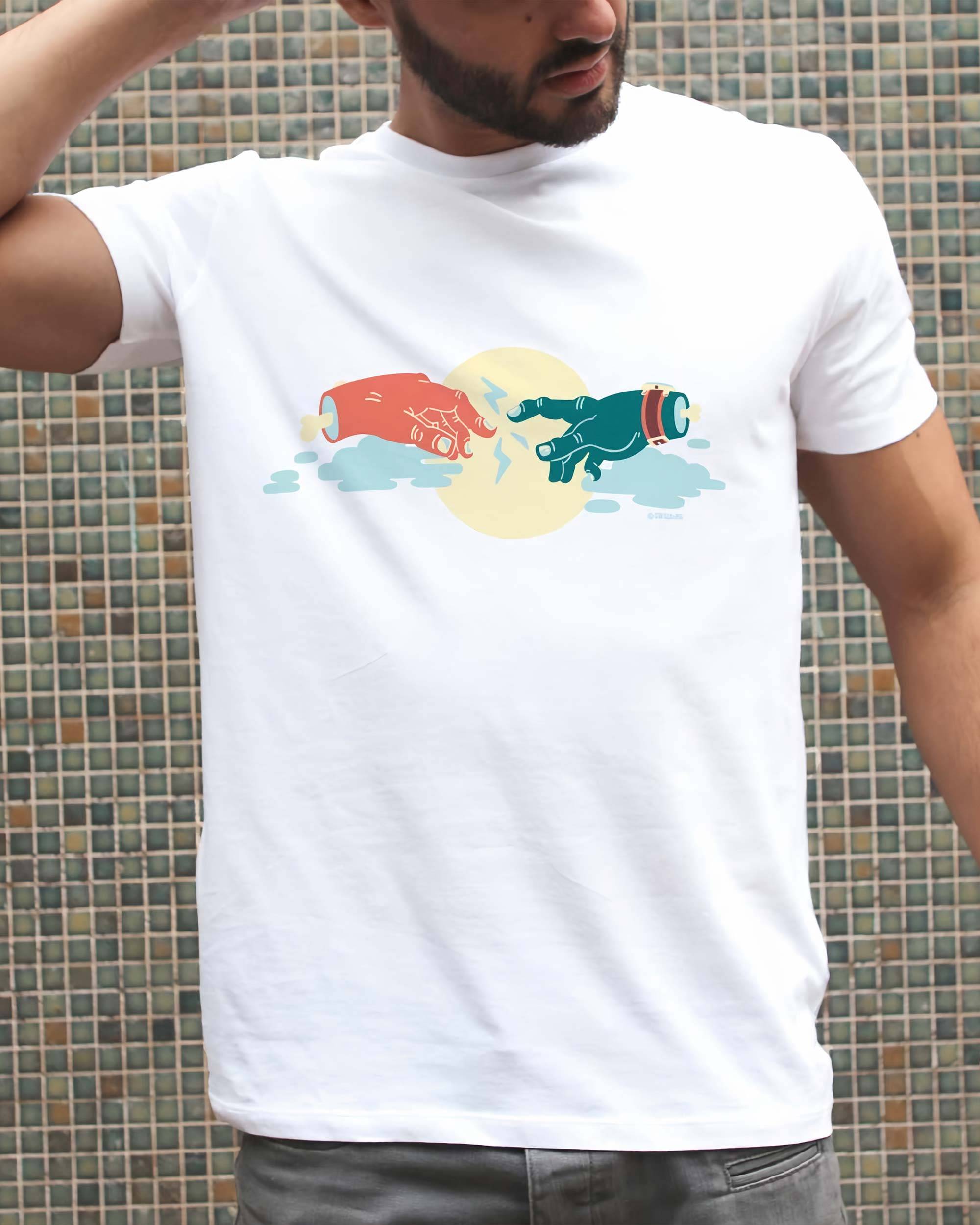 T-shirt Création d'Adam de couleur Blanc par Sweet-As