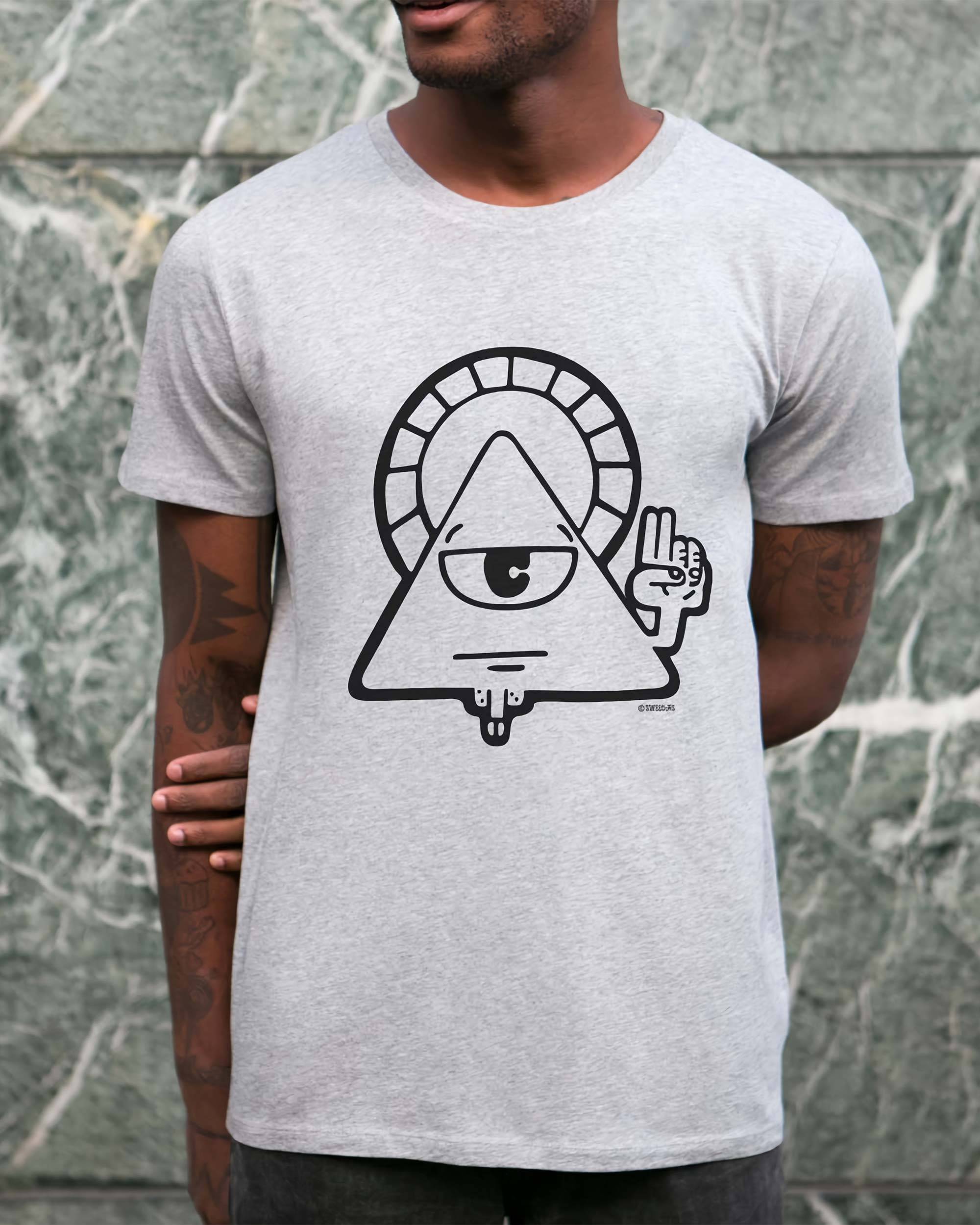T-shirt Illuminati de couleur Blanc par Sweet-As