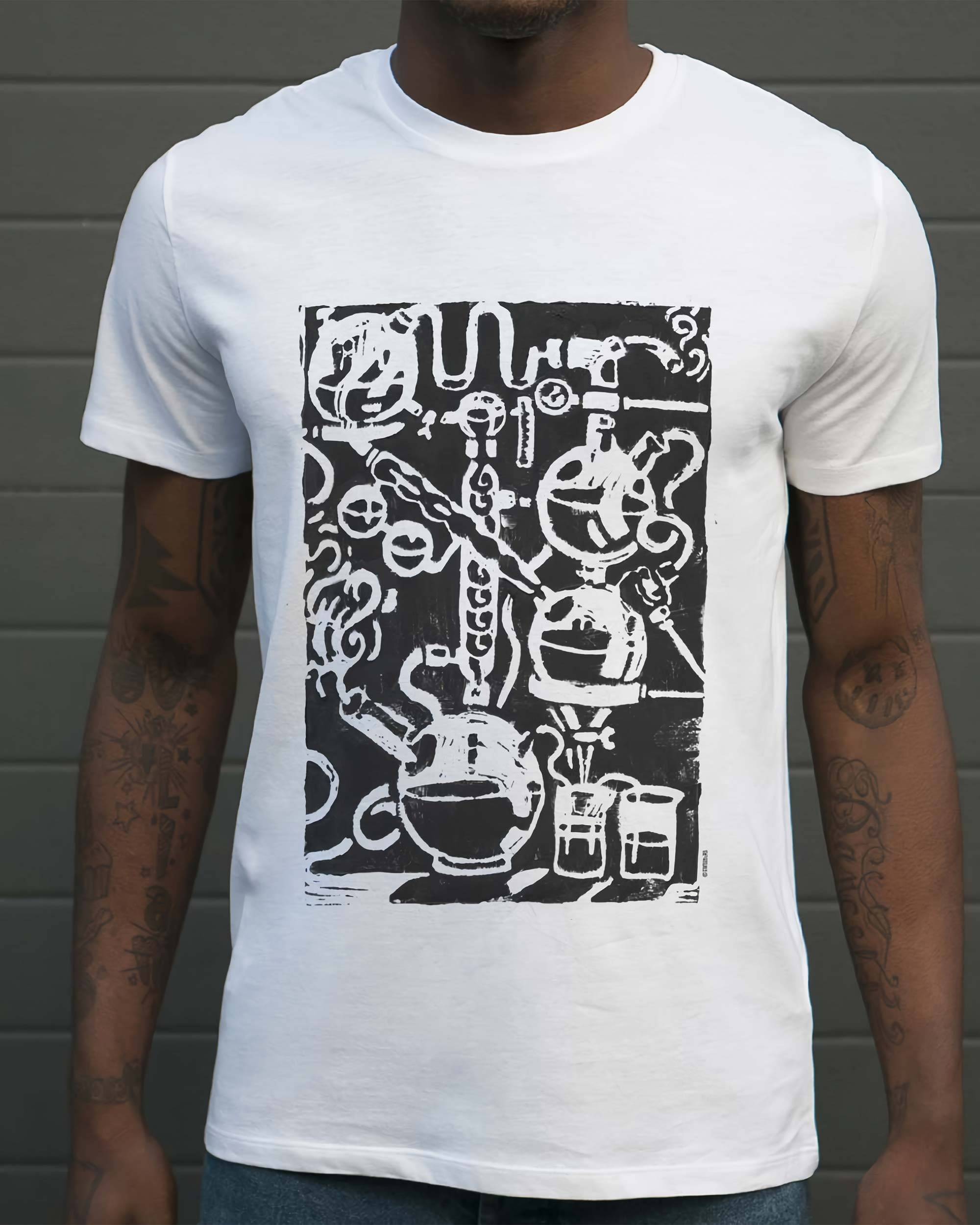 T-shirt Munchies Catalyst de couleur Blanc par Sweet-As