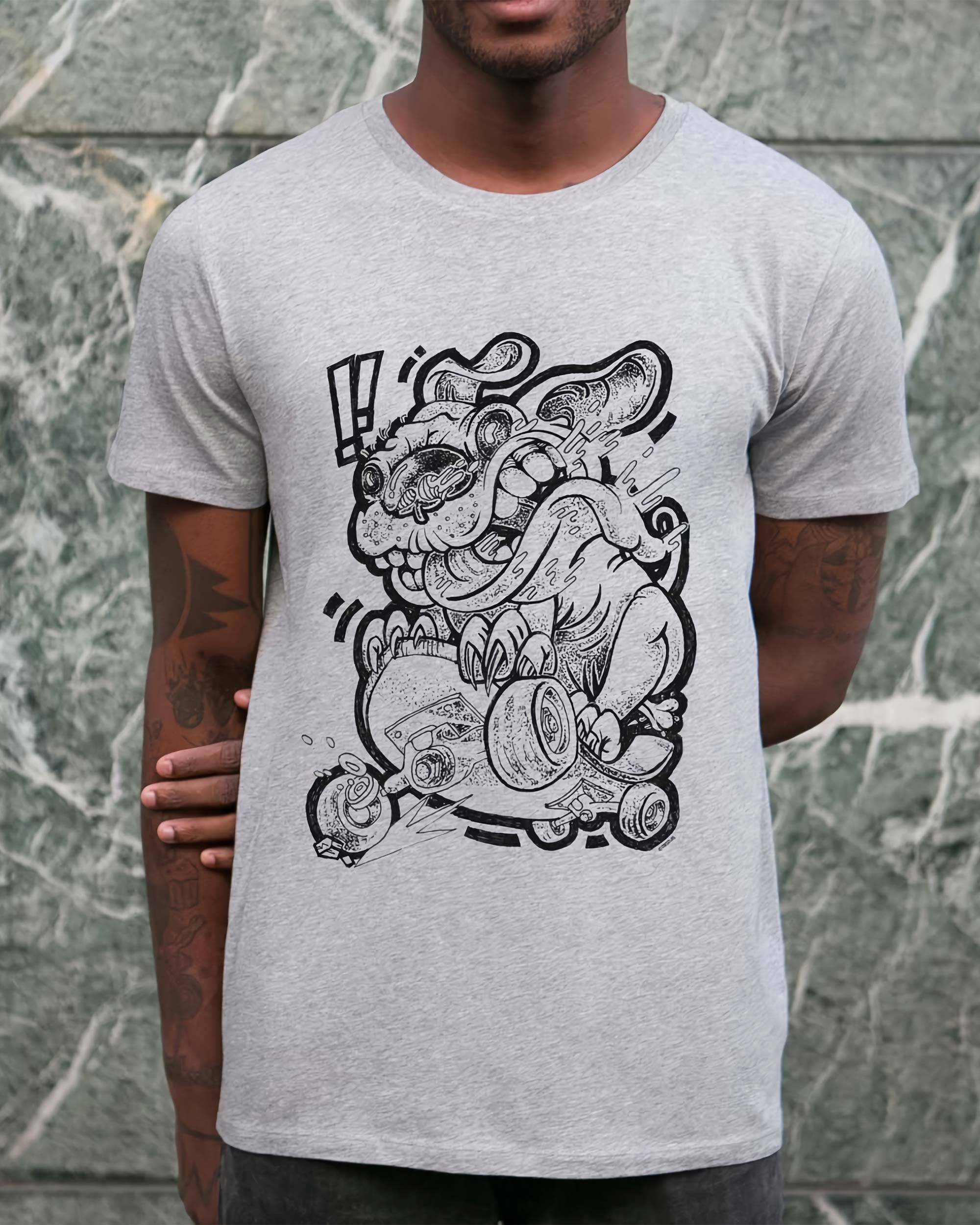 T-shirt Roue Libre de couleur Blanc par Sweet-As