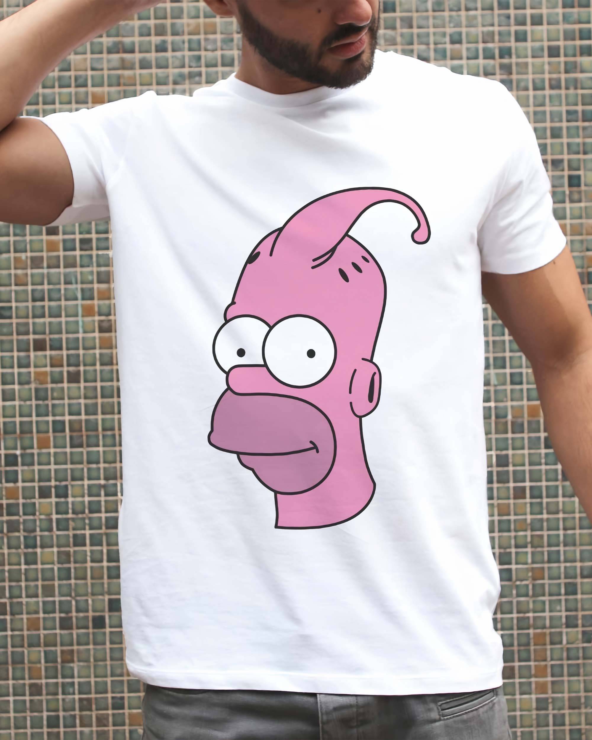 T-shirt Homer vs. Boo de couleur Blanc