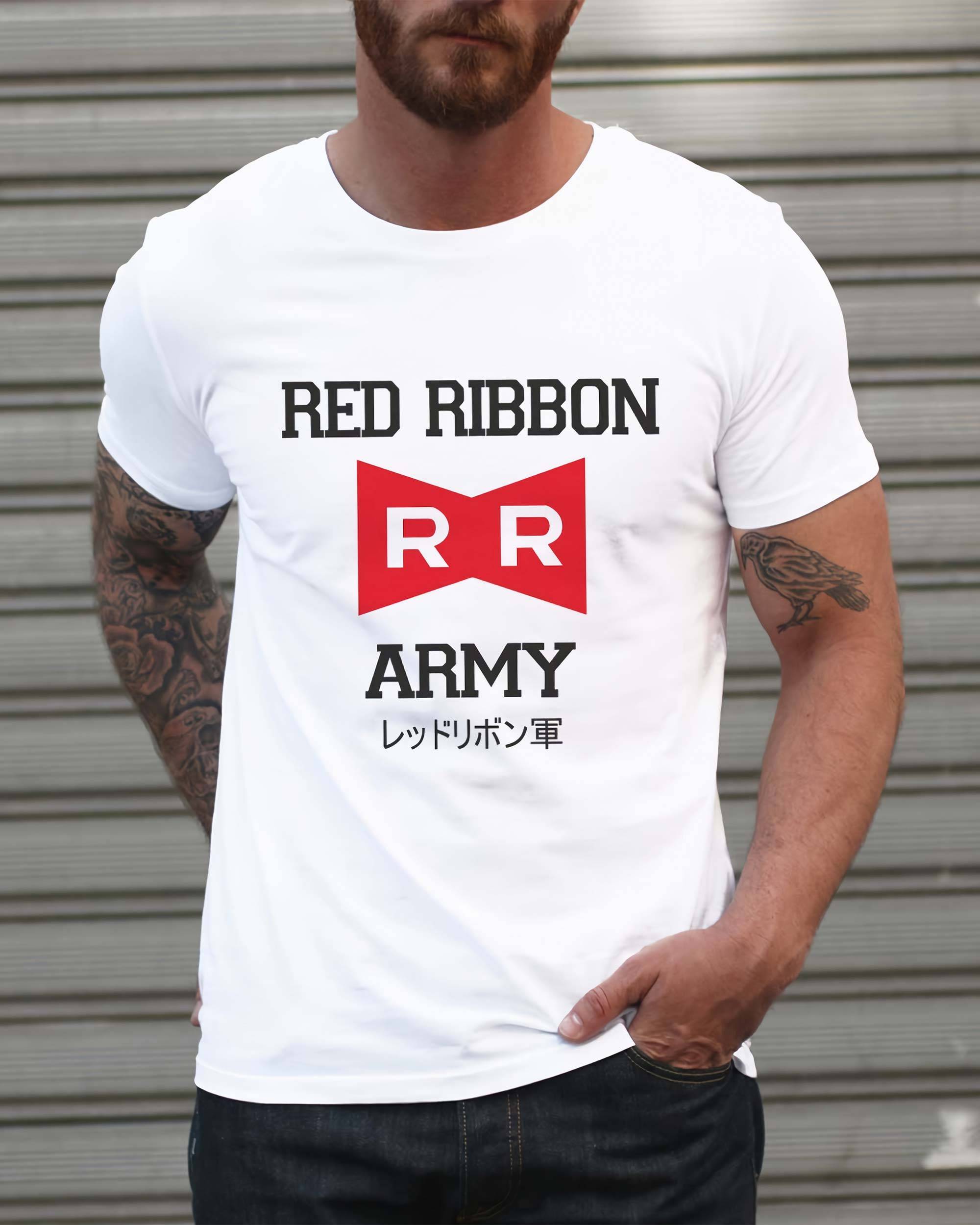 T-shirt Red Ribbon Army de couleur Blanc