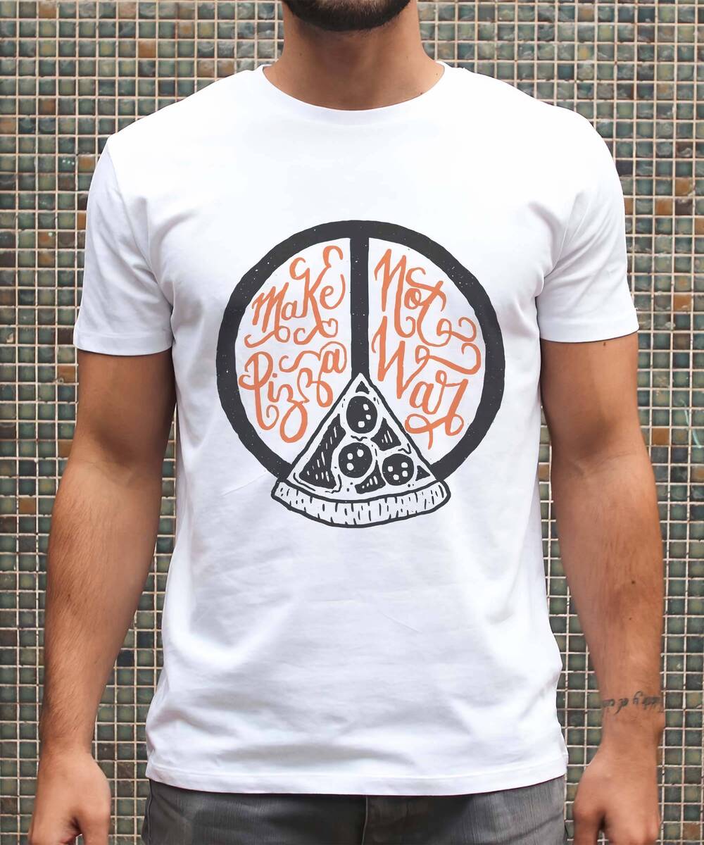 T-shirt Make Pizza Not War Grafitee