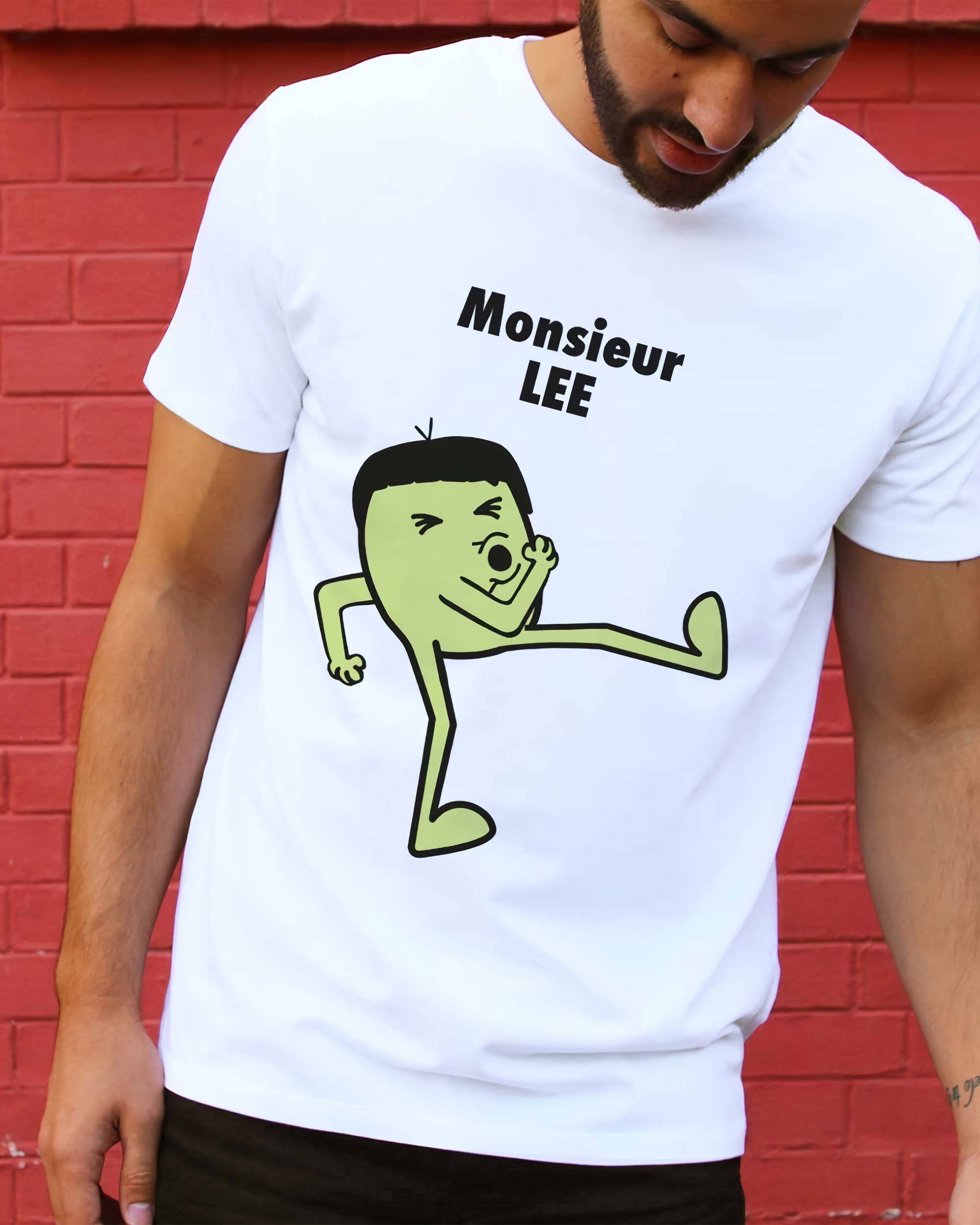T-shirt Monsieur Lee de couleur Blanc