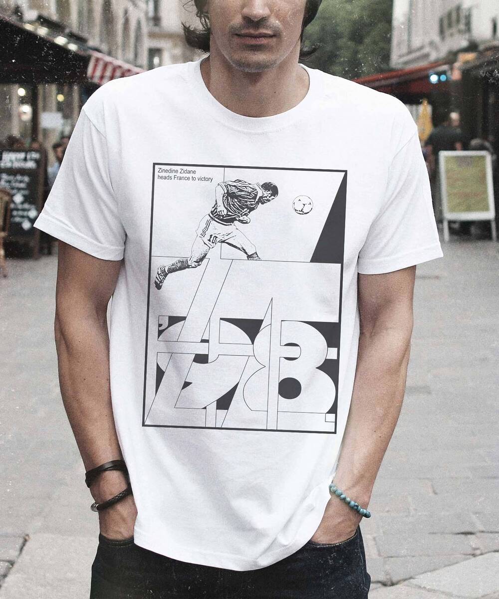 T-shirt But Zidane 98 Grafitee