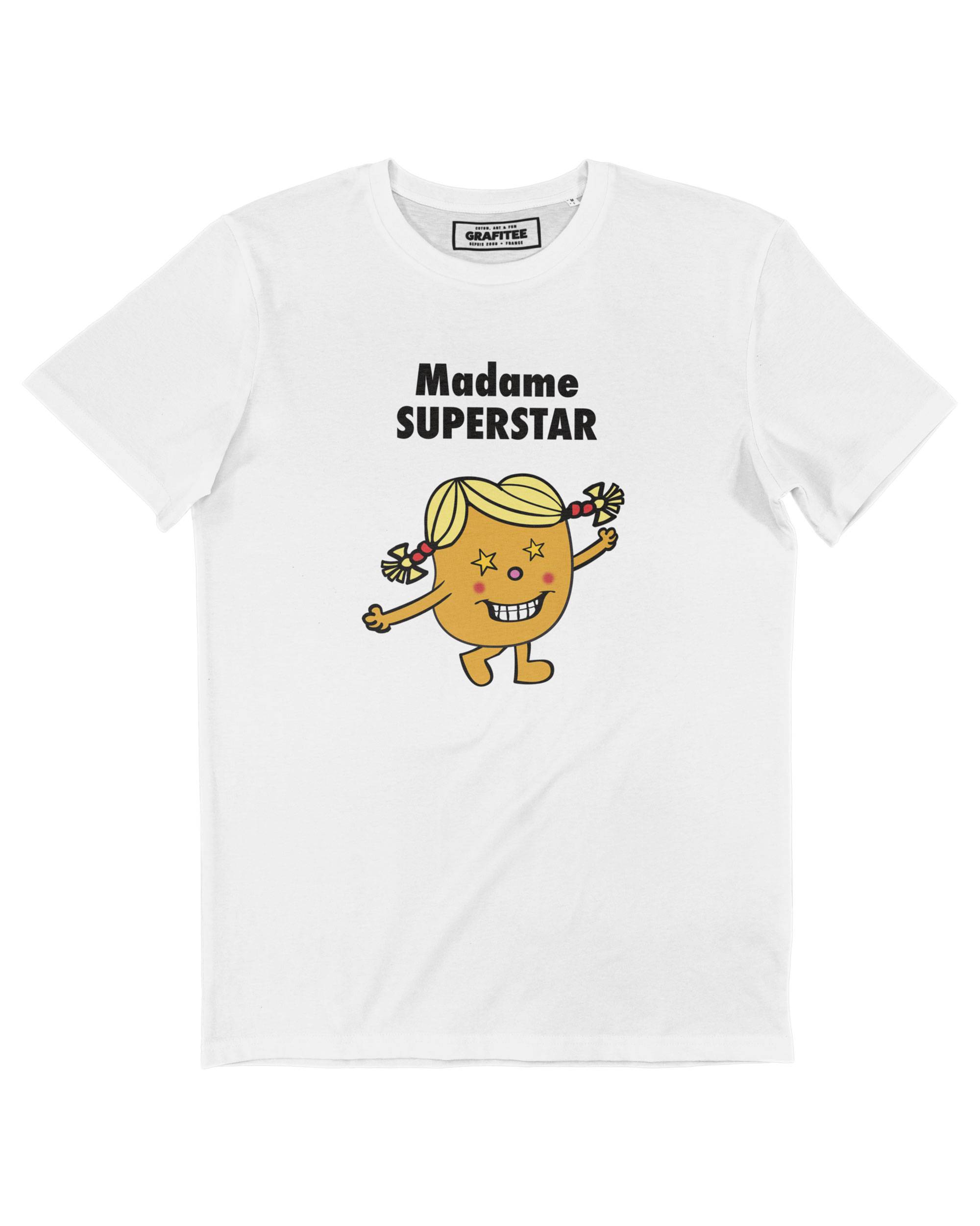 T-shirt Femme avec un Madame Super Star Grafitee