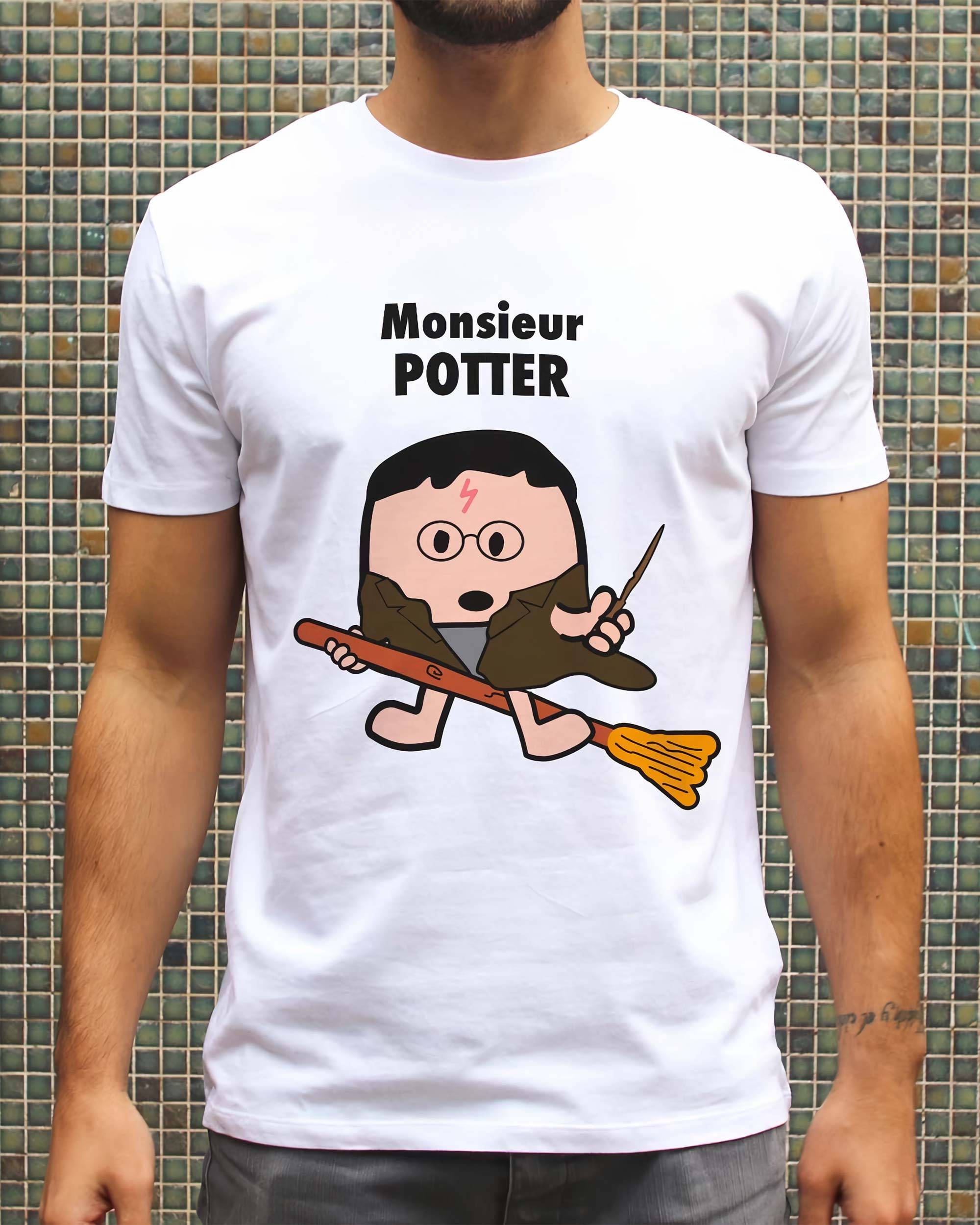 T-shirt Monsieur Potter de couleur Blanc