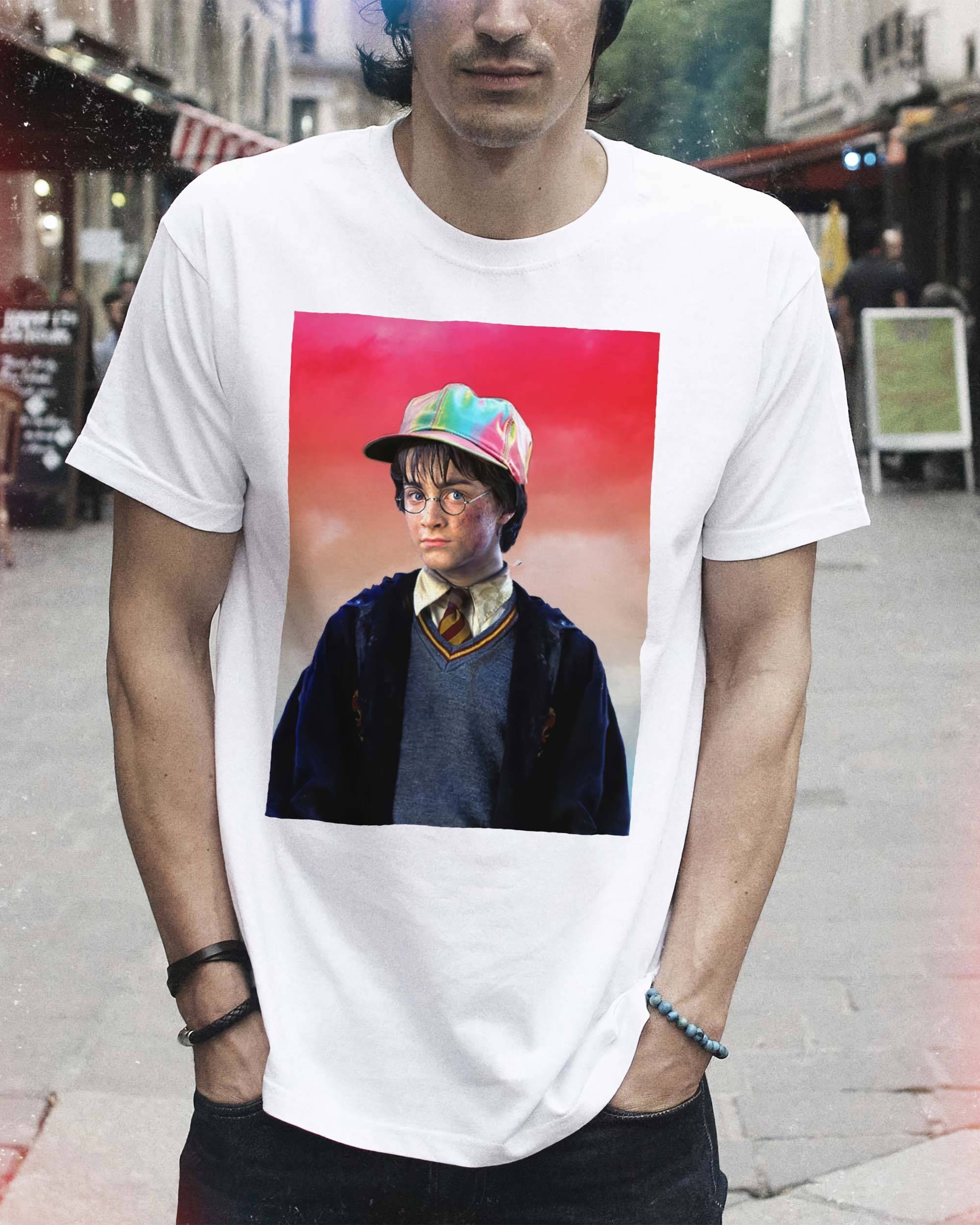 T-shirt Harry McFly de couleur Blanc