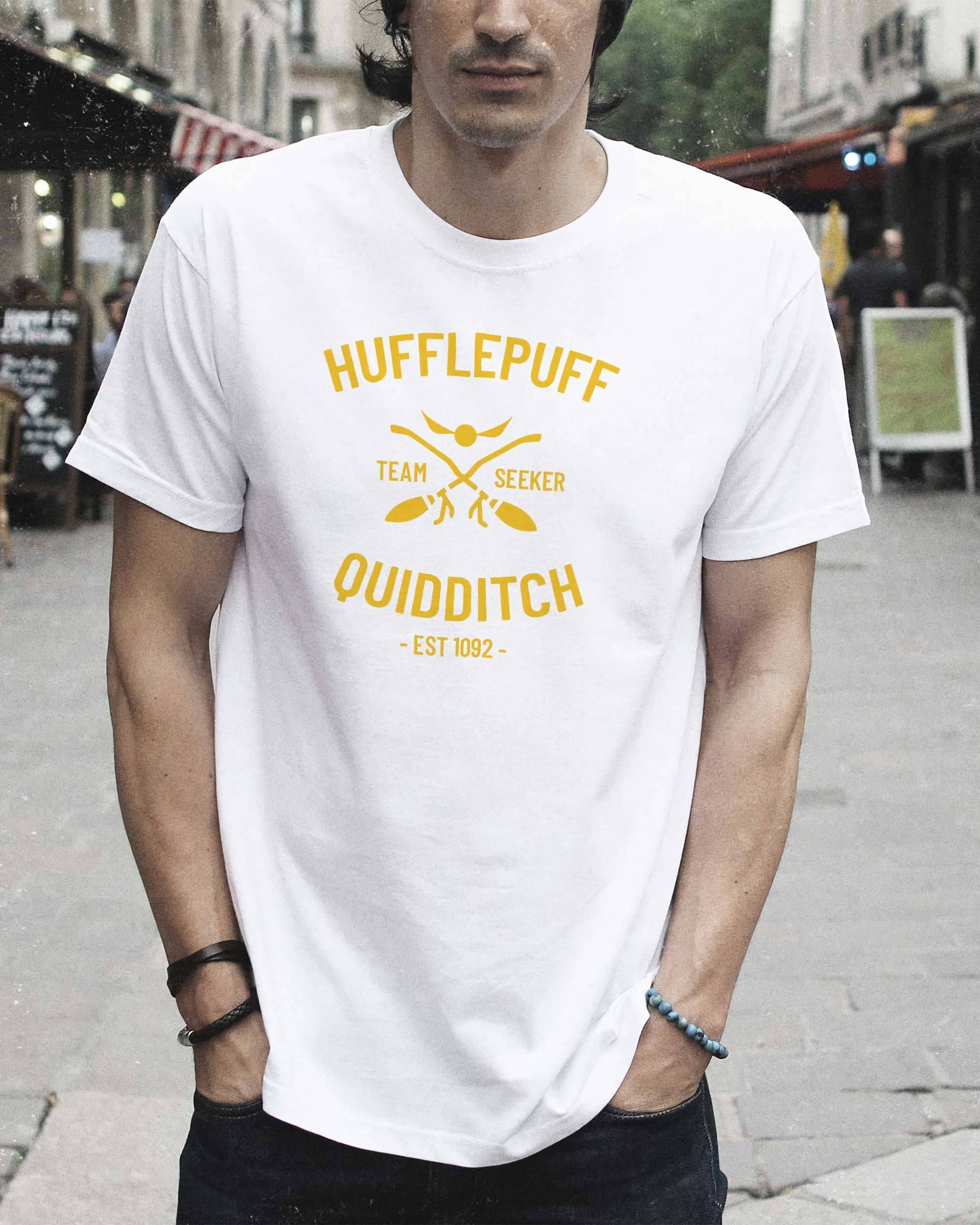 T-shirt Hufflepuff Team Seeker de couleur Blanc