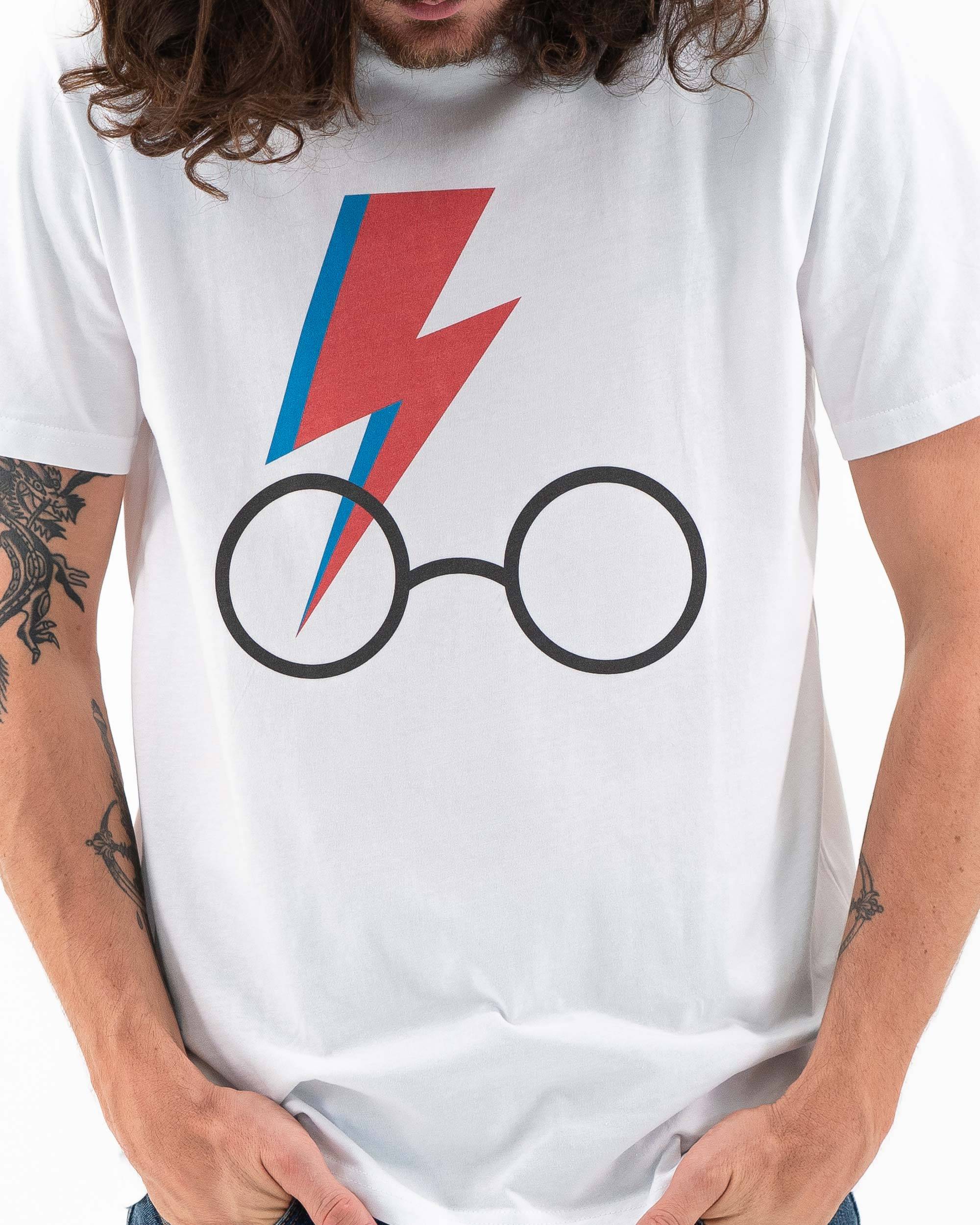 T-shirt Harry Bowie de couleur Blanc