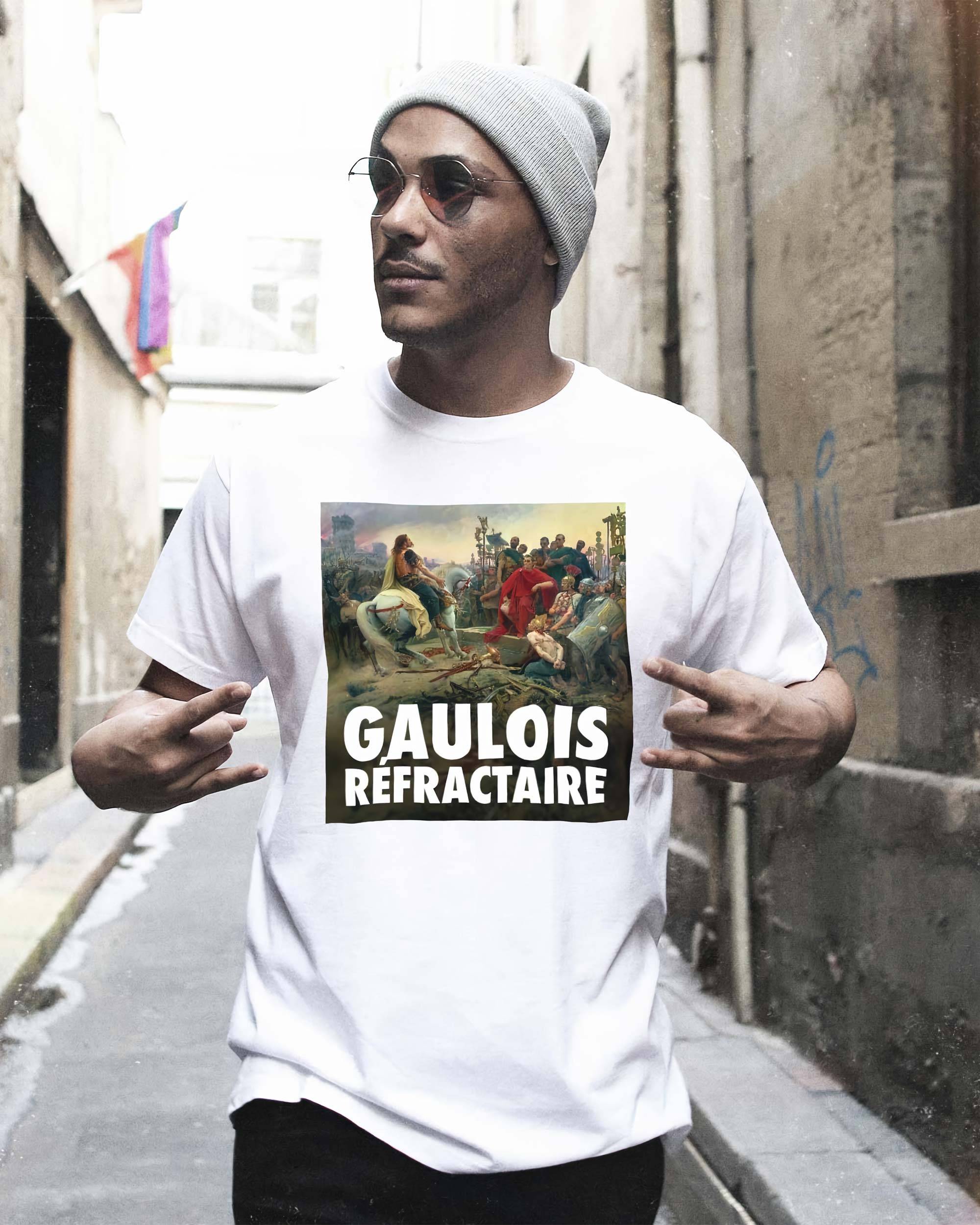 T-shirt Gaulois Réfractaire de couleur Blanc