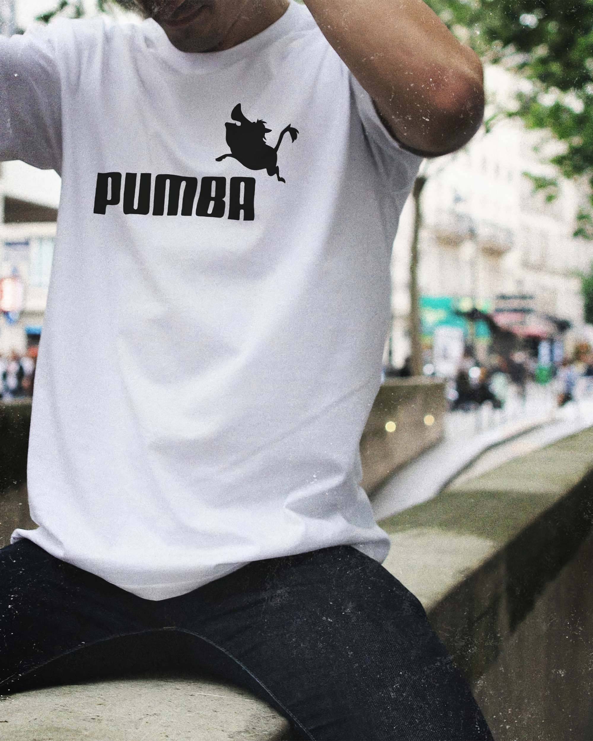 T-shirt Pumba de couleur Blanc