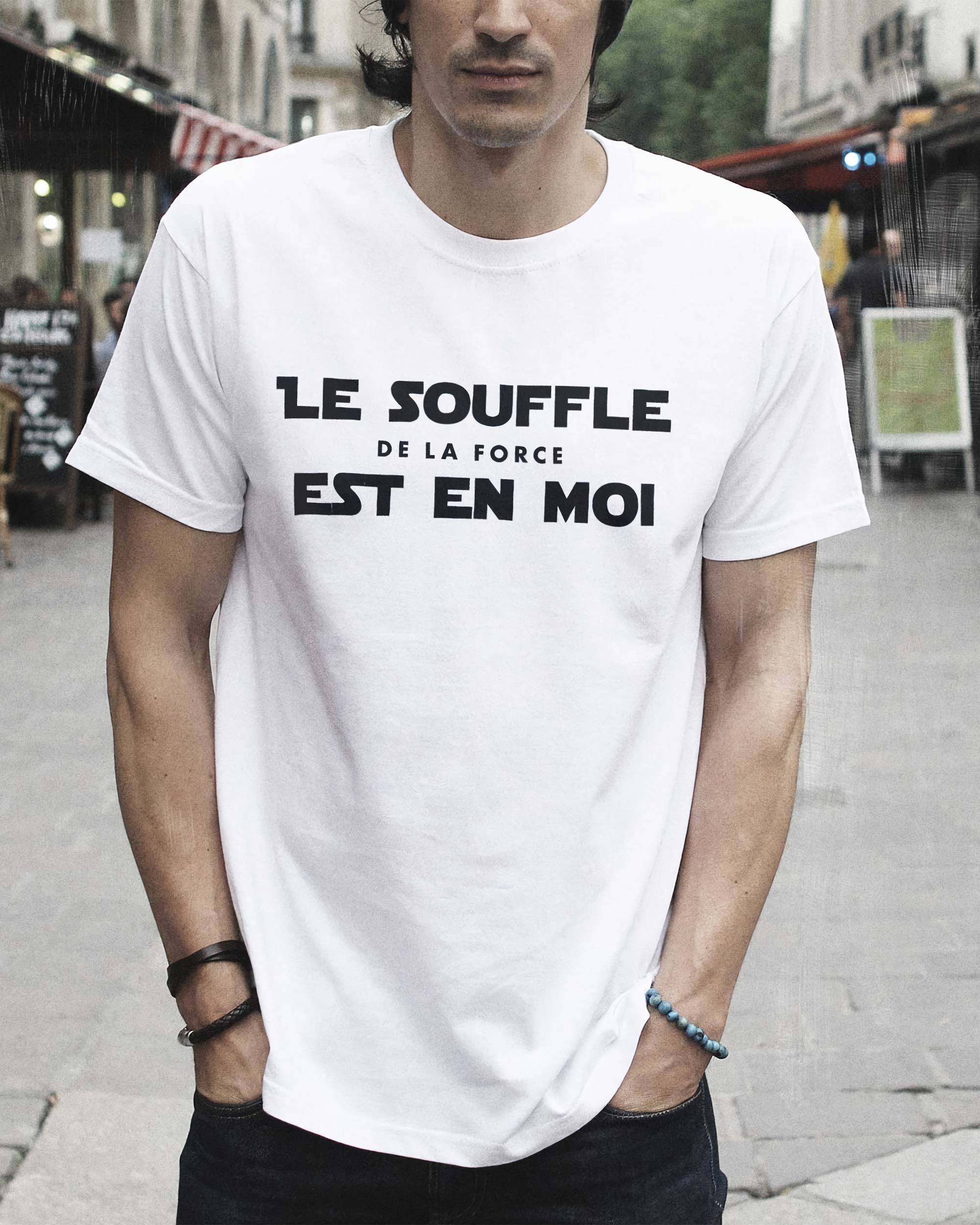 T-shirt Le Souffle de la Force de couleur Blanc