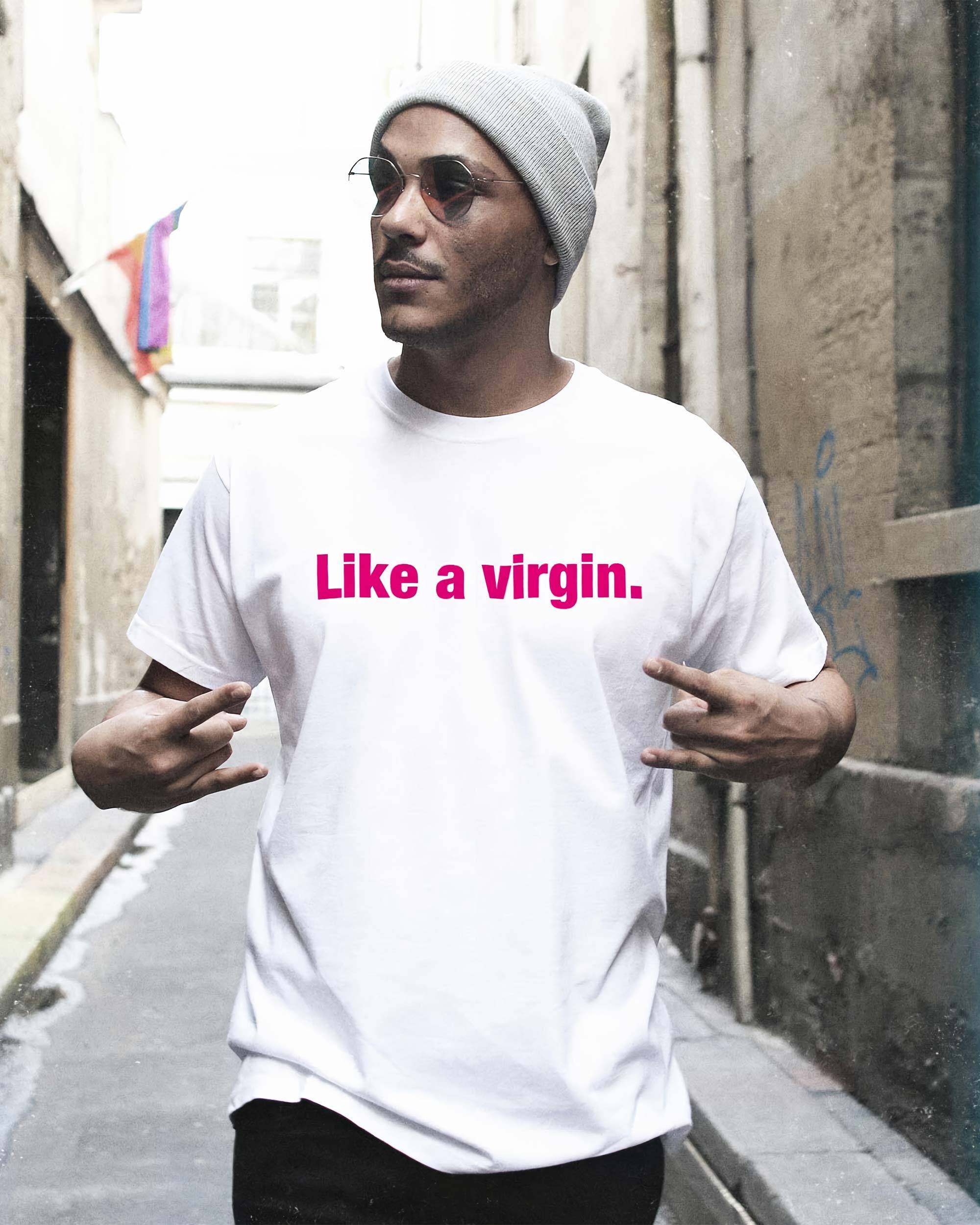T-shirt Like a Virgin de couleur Blanc