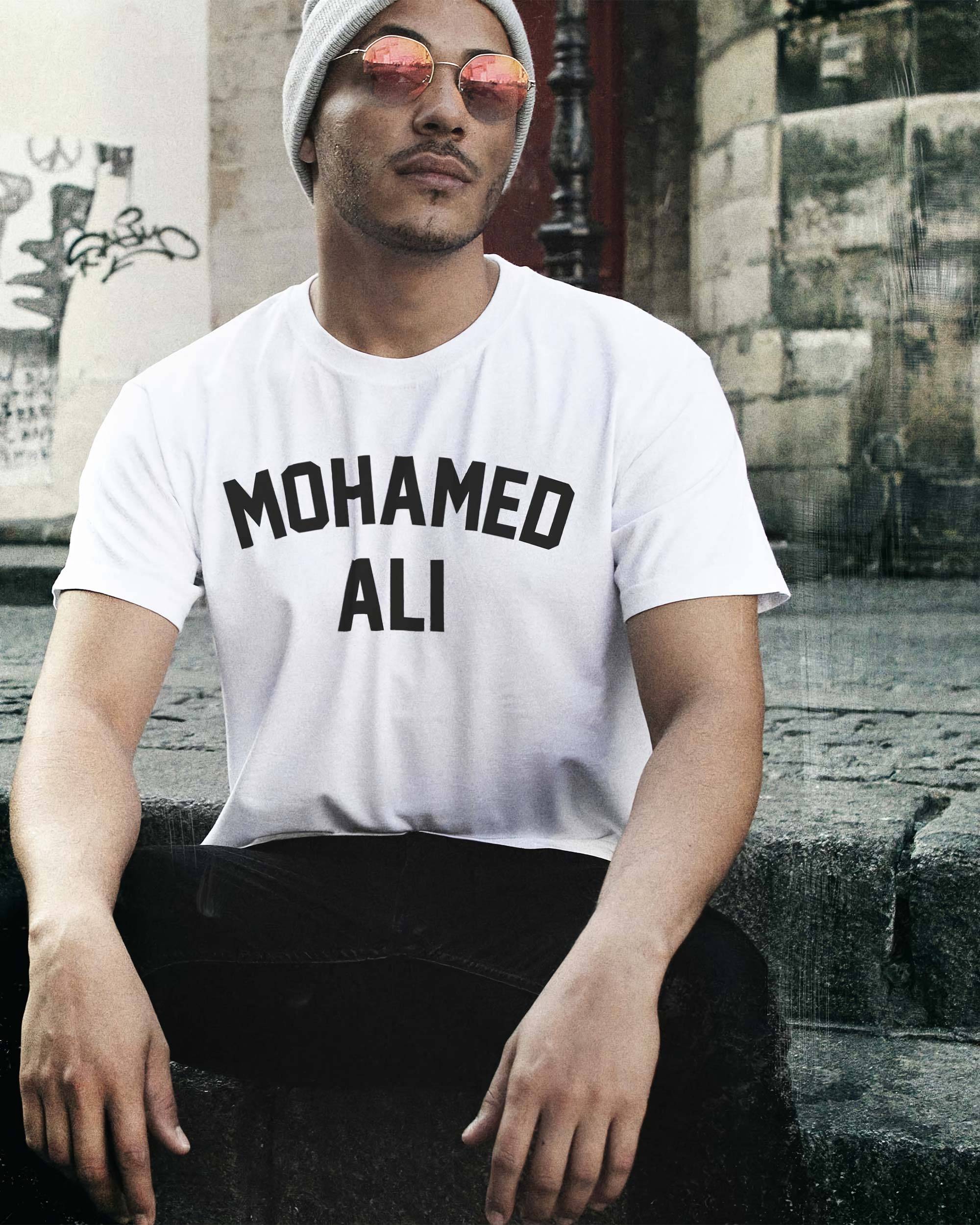T-shirt Team Mohamed Ali de couleur Blanc