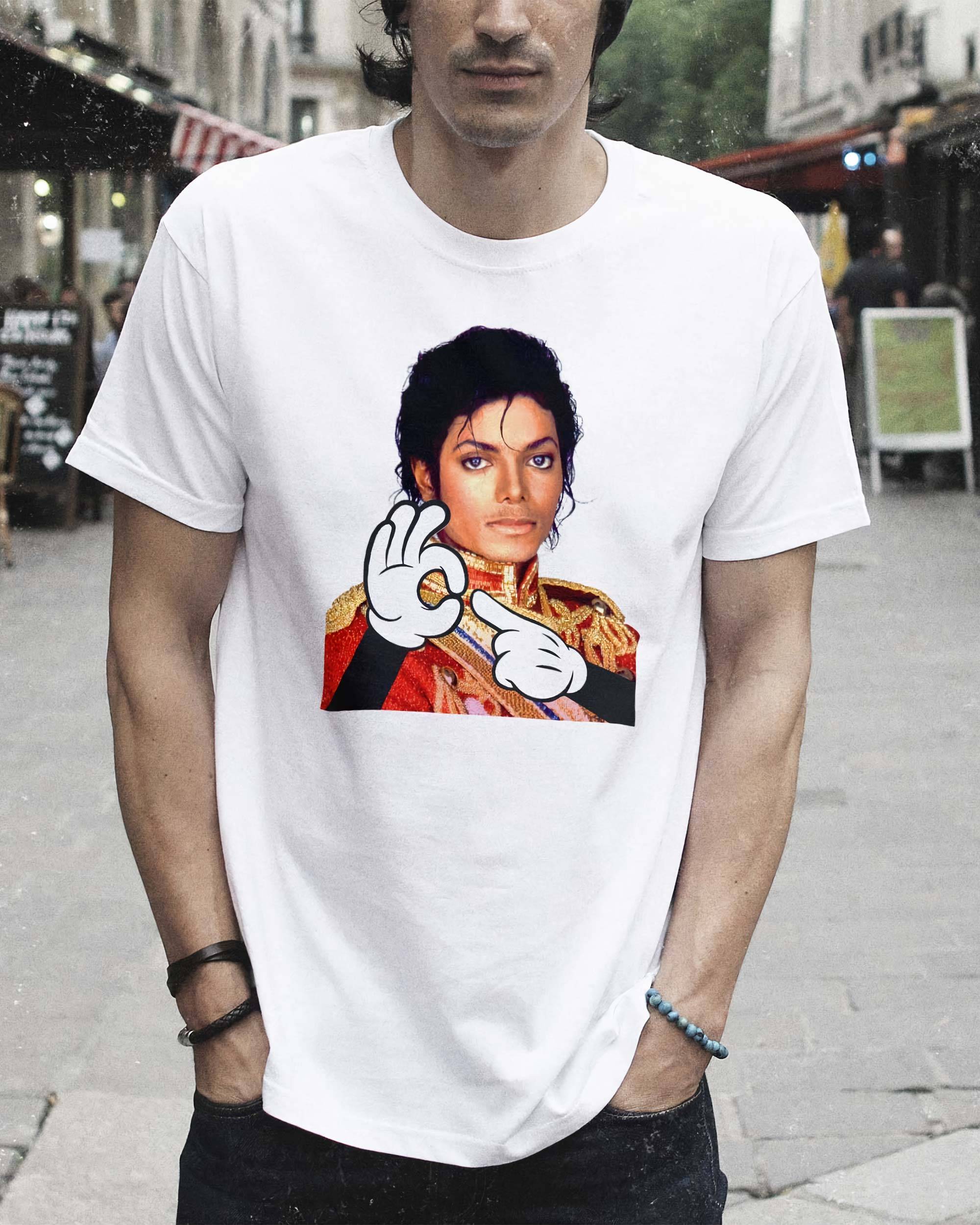T-shirt Michael Mouse de couleur Blanc