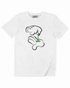 T-shirt Mickey Gloves Marijuana Grafitee