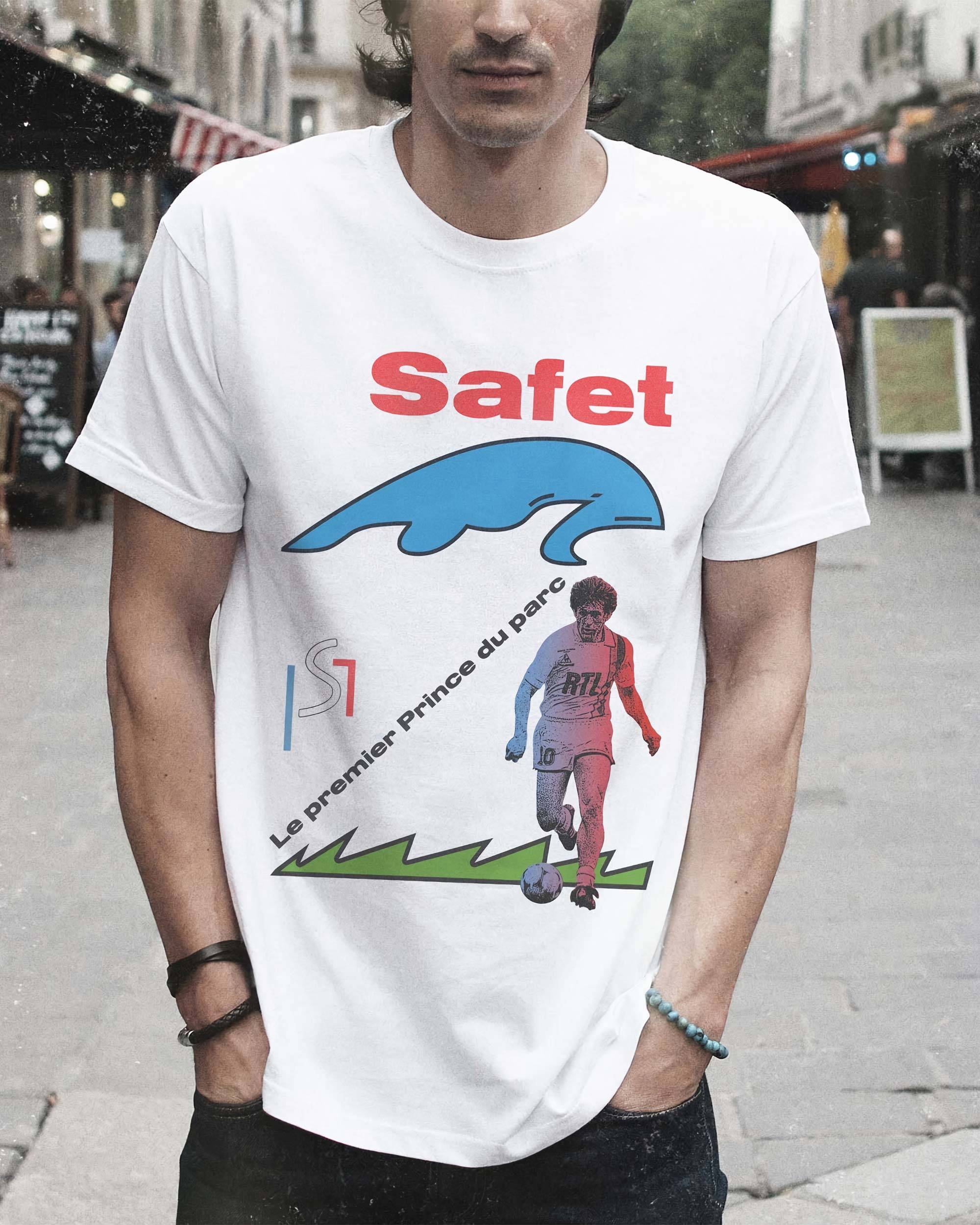 T-shirt Safet Sušić de couleur Blanc par Sucker For Soccer