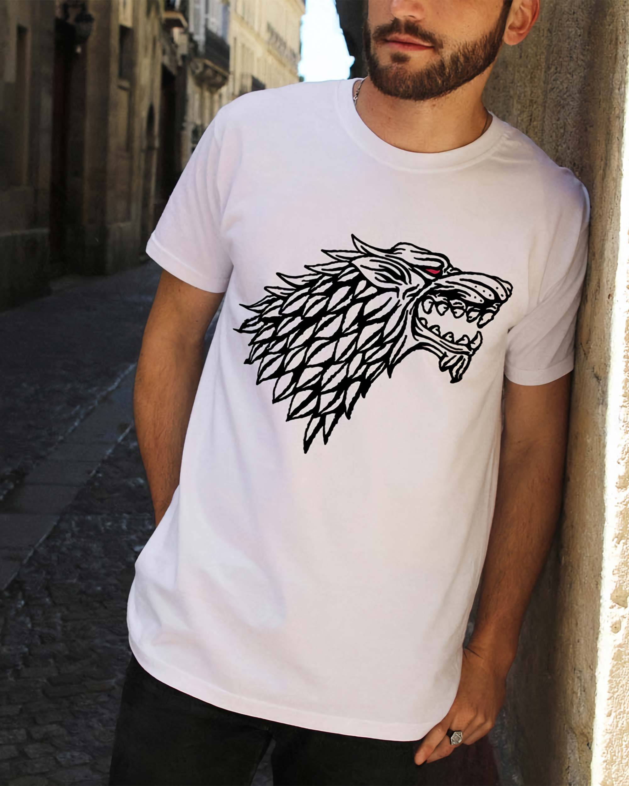 T-shirt Emblème Stark de couleur Blanc par Gogi