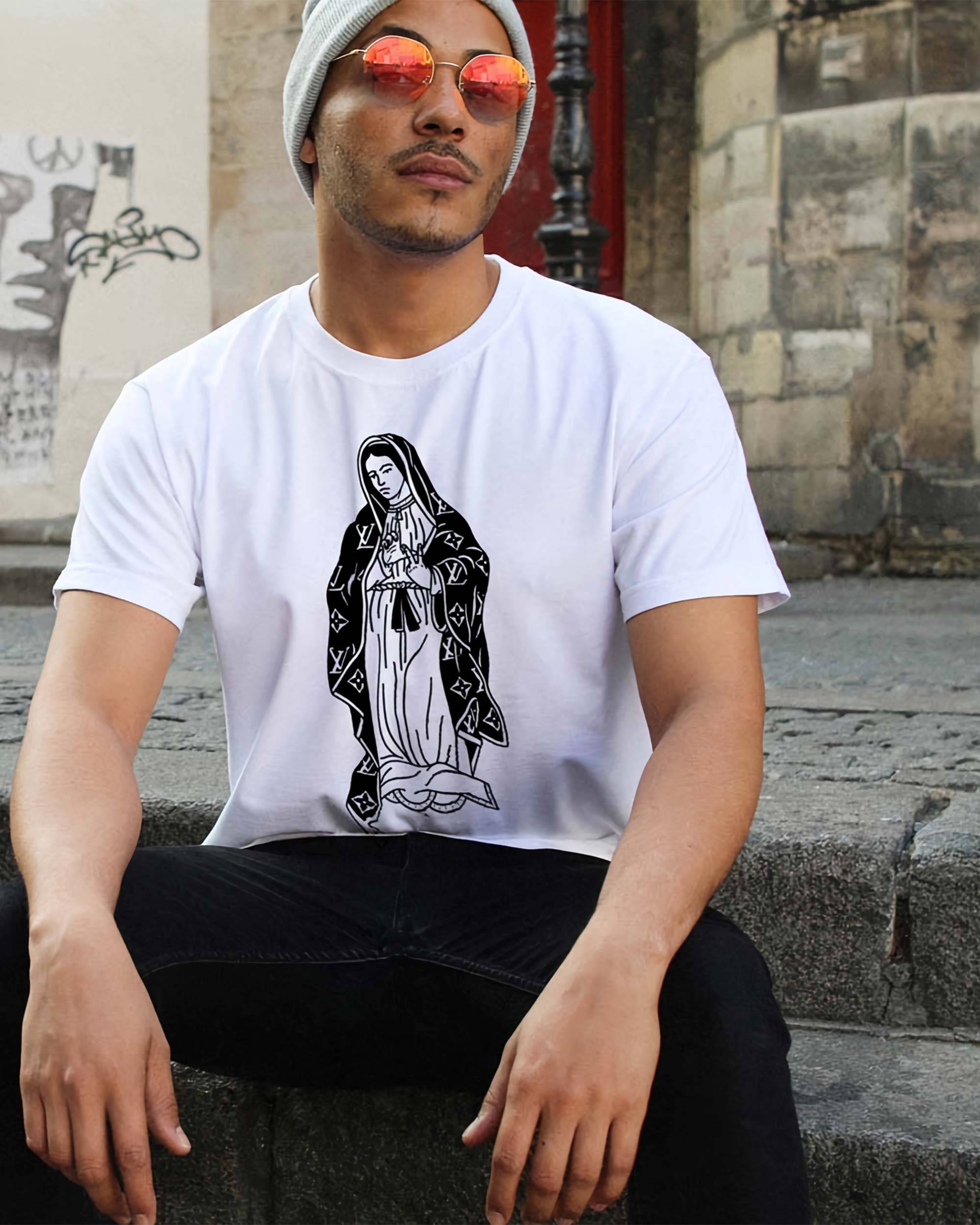 T-shirt Louis V.ierge Marie de couleur Blanc par Gogi