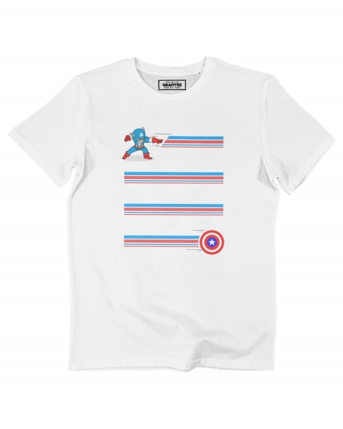 T-shirt Bouclier Captain America Grafitee