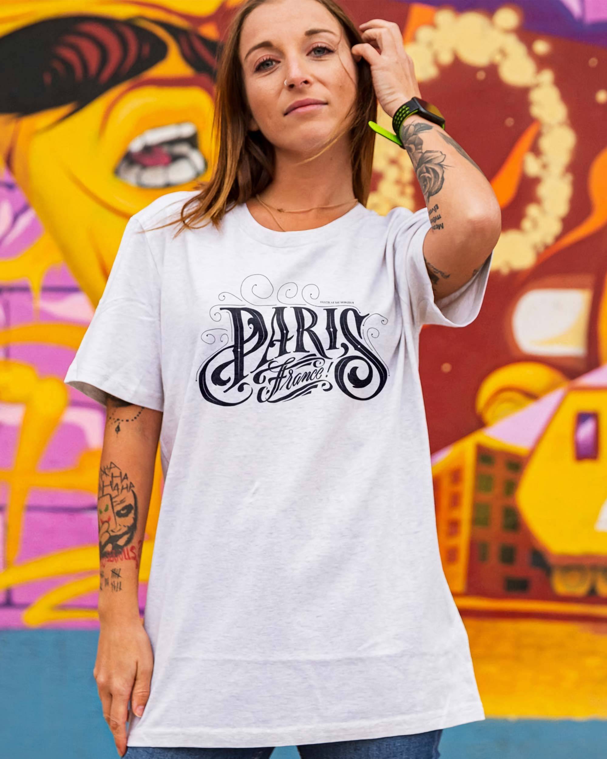 T-shirt Fluctuat nec mergitur de couleur Blanc par Bien Roulé