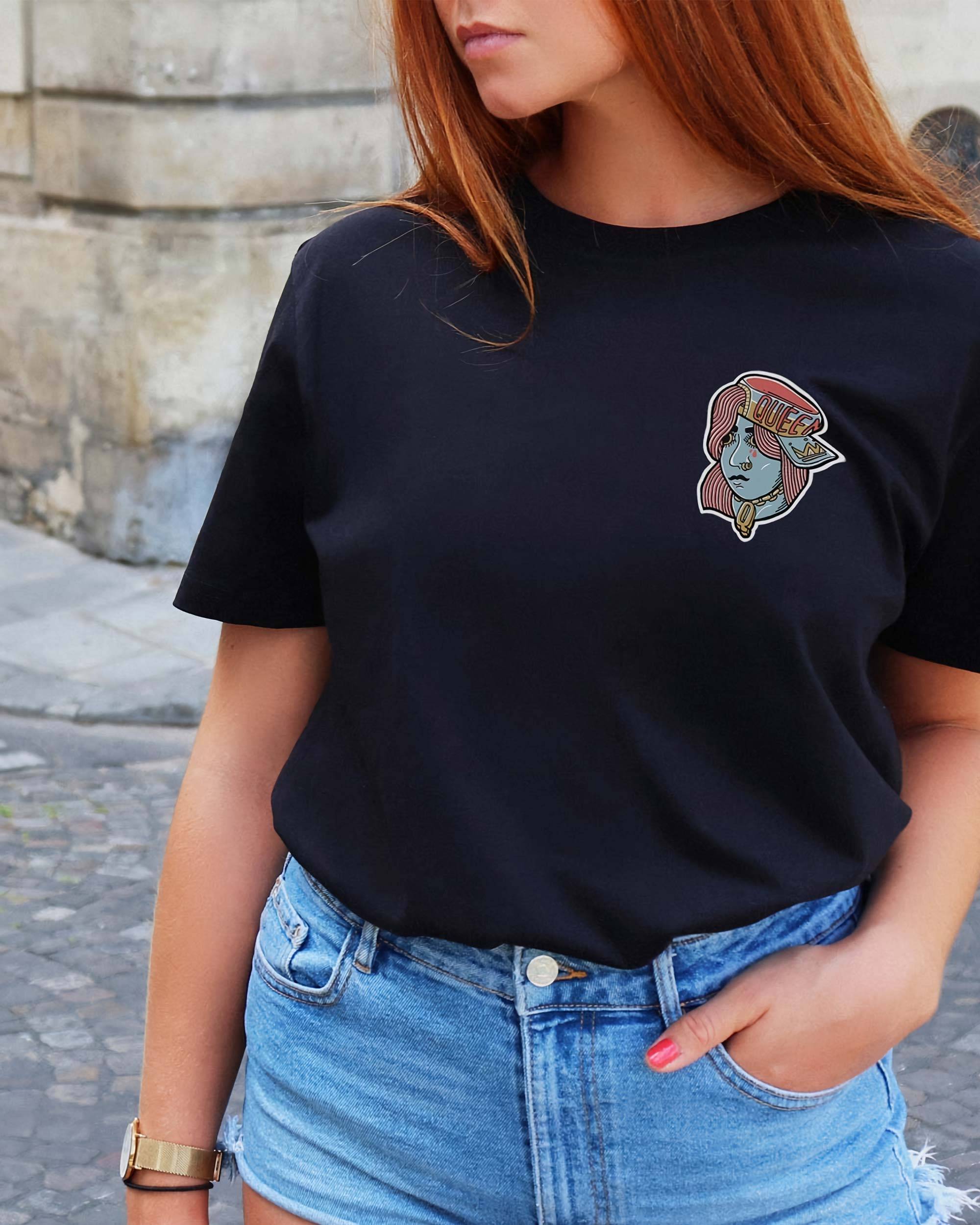 T-shirt Reine thug de couleur Blanc