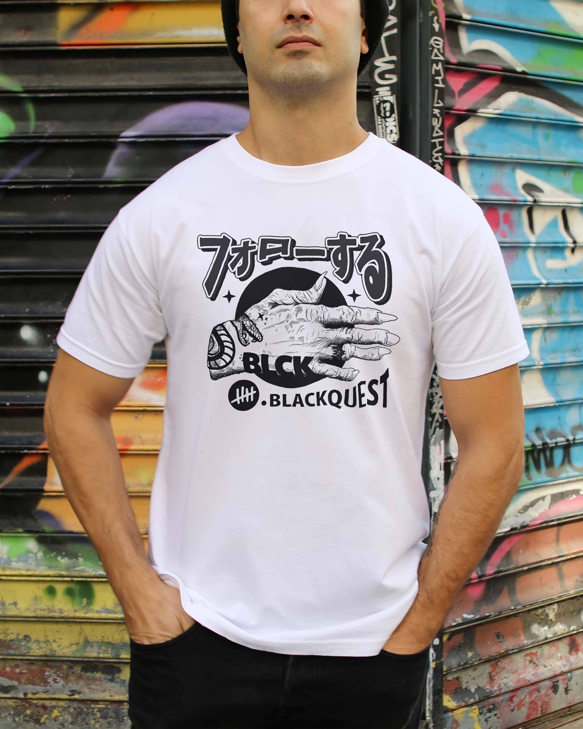 T-shirt Main Loup Garou de couleur Blanc par Blackquest
