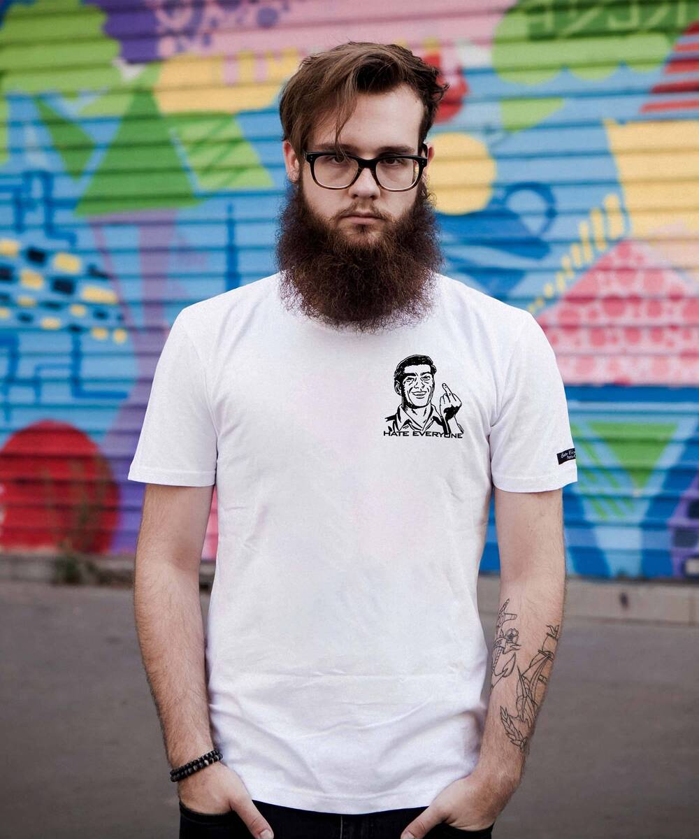 T-shirt Hate everyone Grafitee