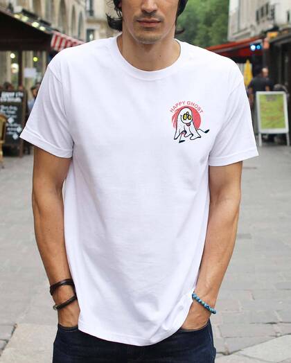 T-shirt Happy ghost Grafitee