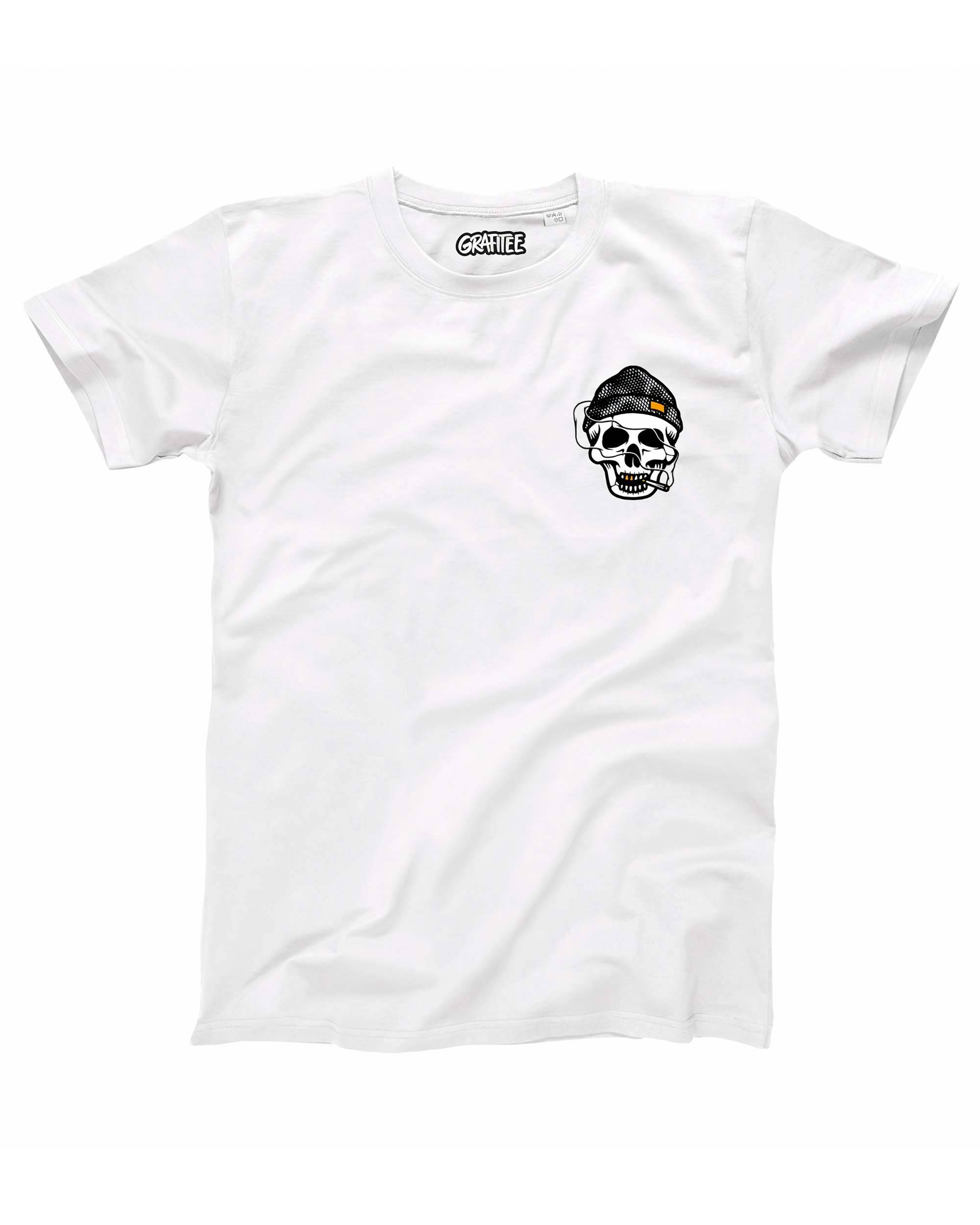 T-shirt Smoker Skull Grafitee