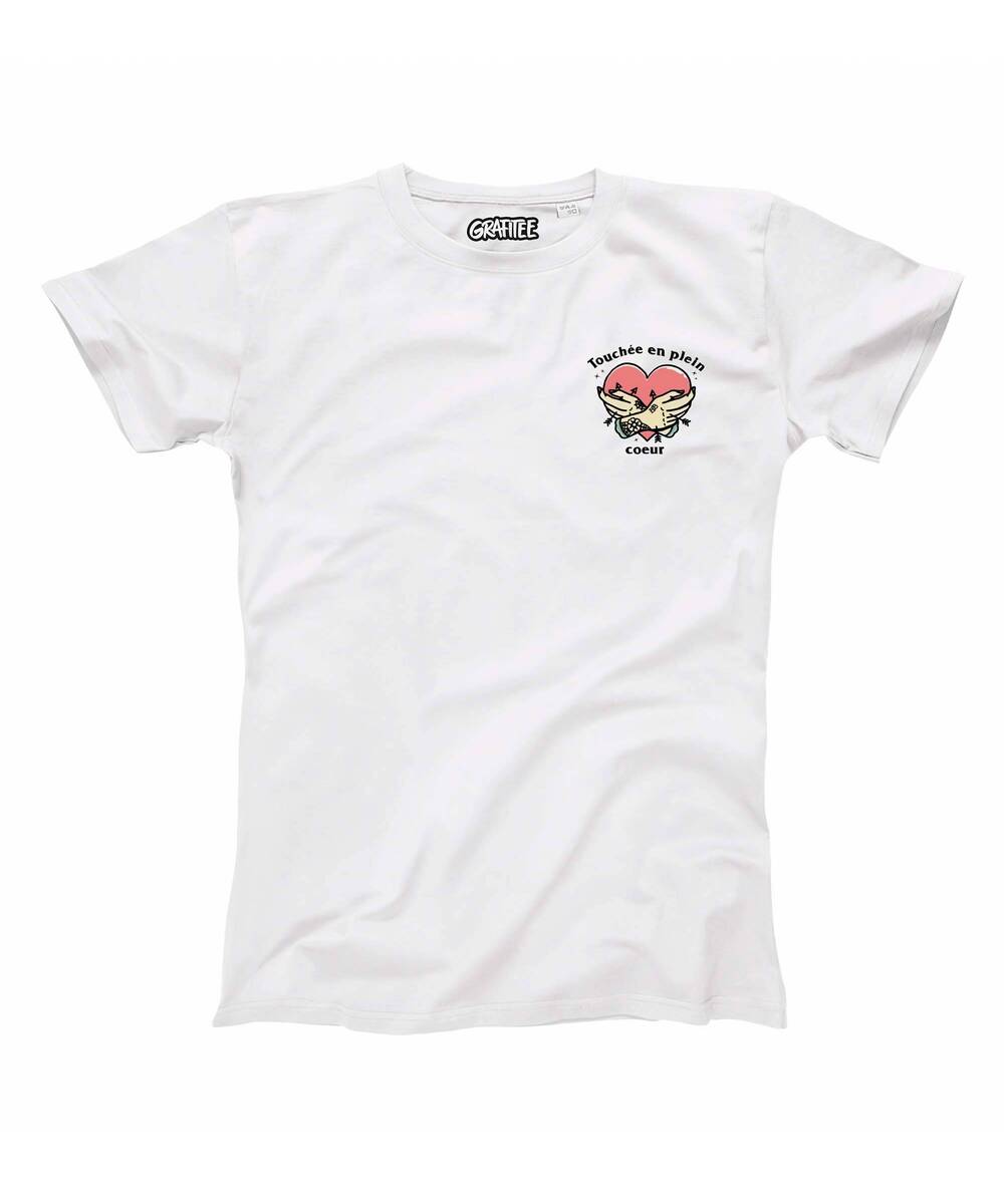 T-shirt Touchée en plein coeur Grafitee