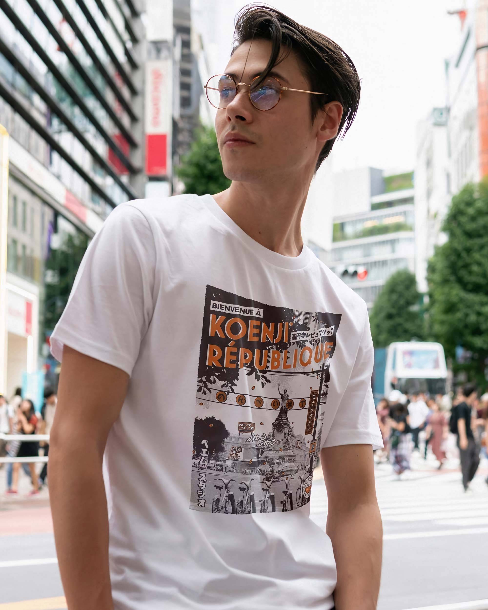 T-shirt République x Koenji de couleur Blanc