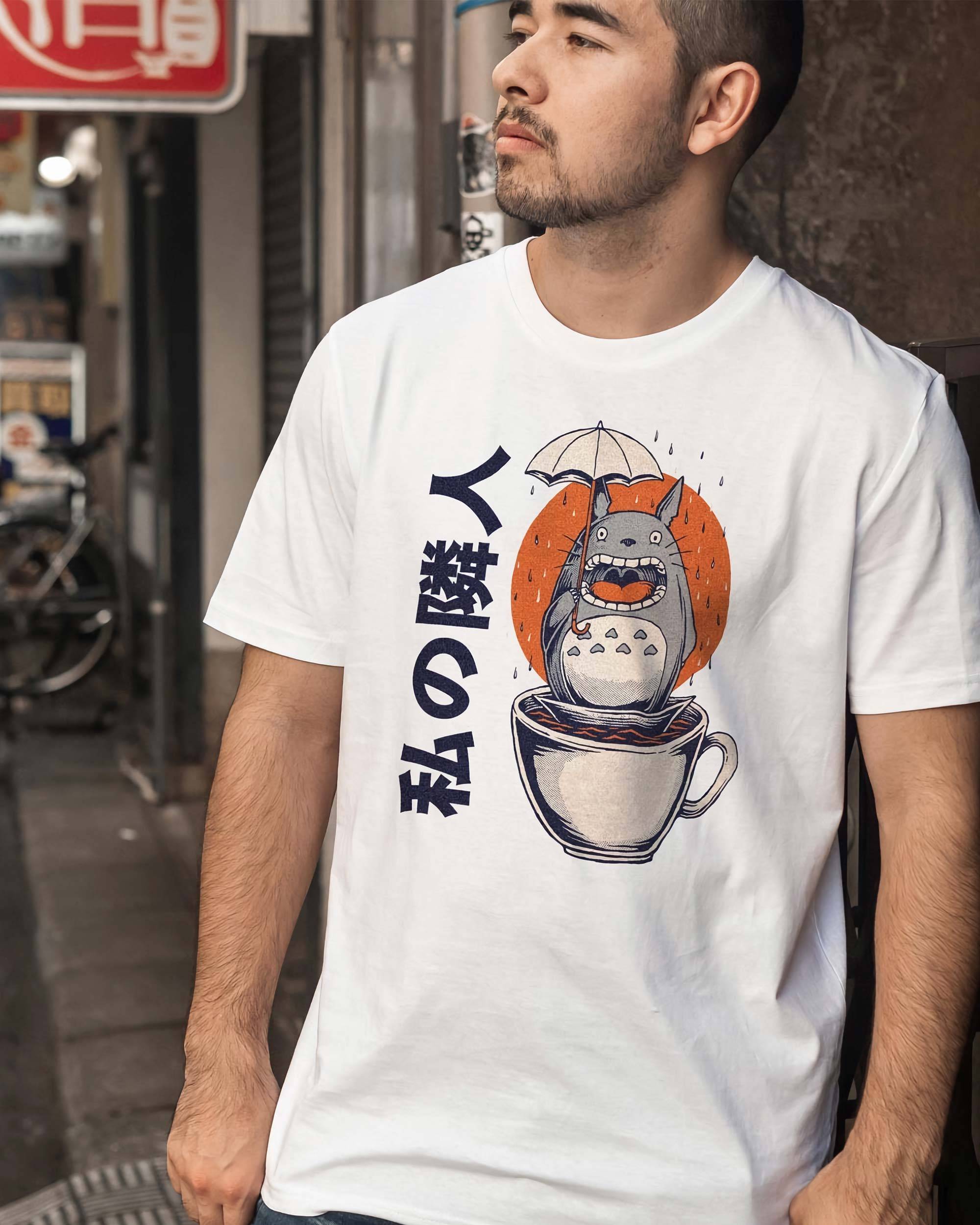 T-shirt Mon Voisin Totoro de couleur Blanc
