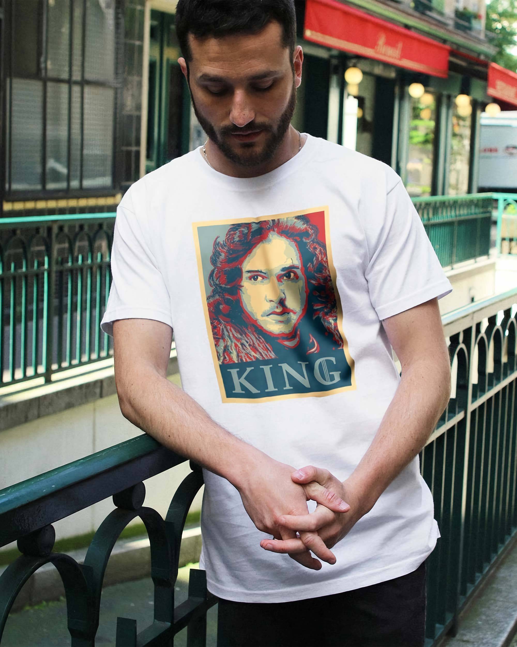 T-shirt King Snow de couleur Blanc