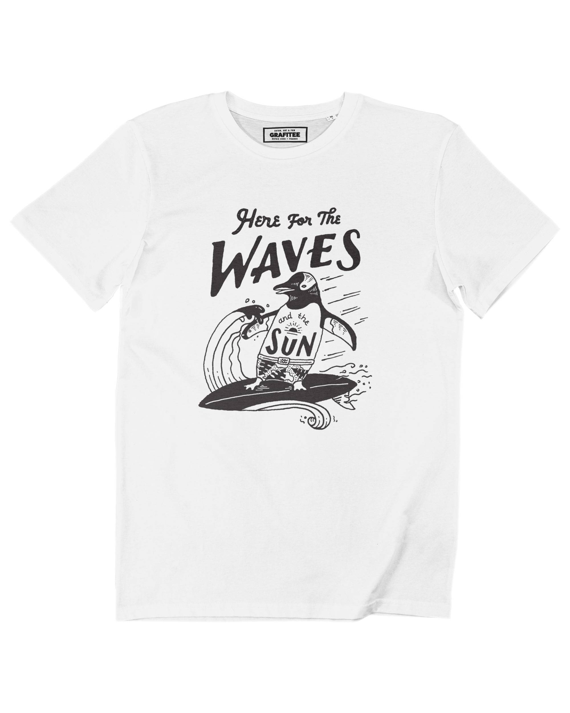 T-shirt Here for the waves Grafitee