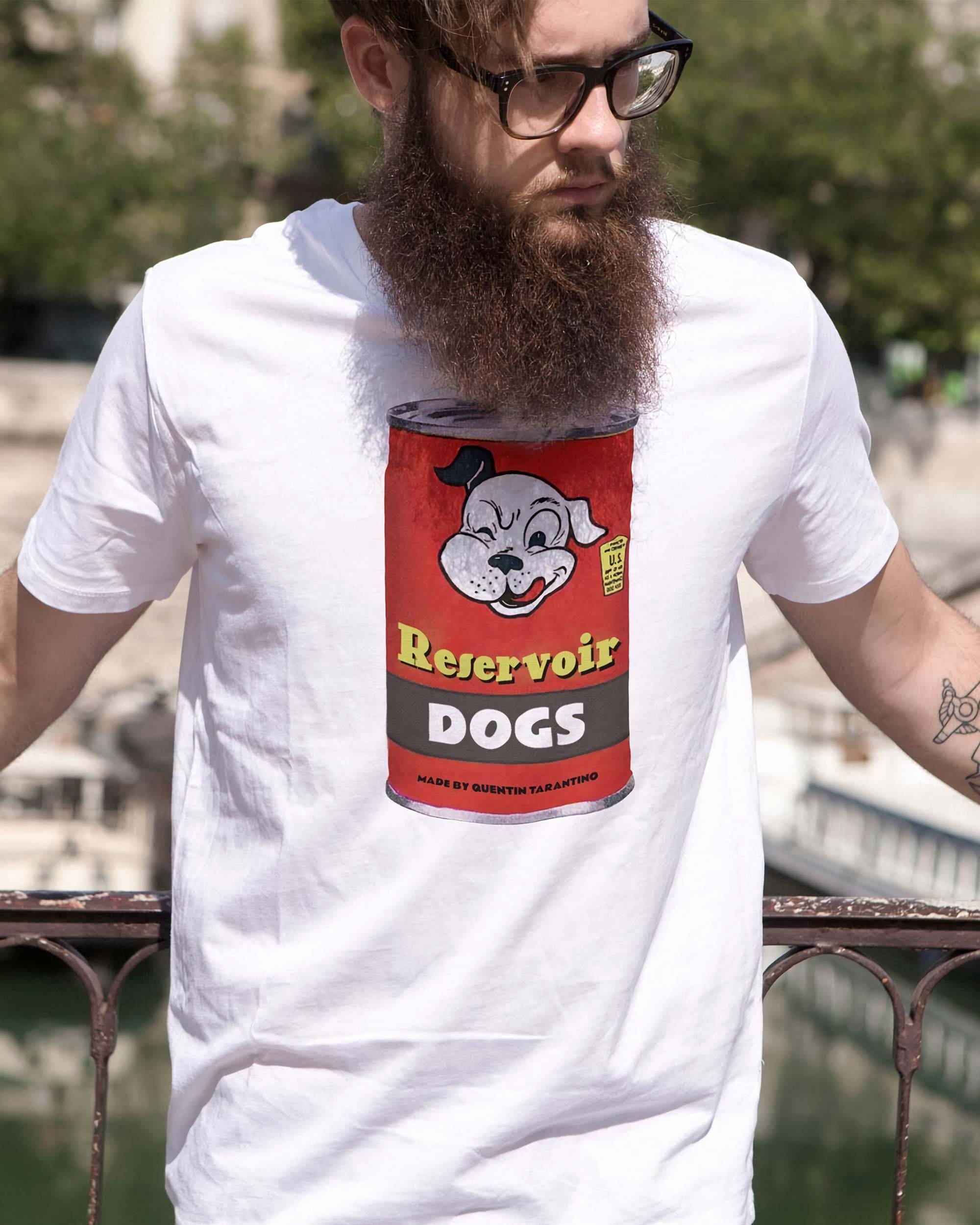 T-shirt Reservoir Dogs Can de couleur Blanc par Ads Libitum