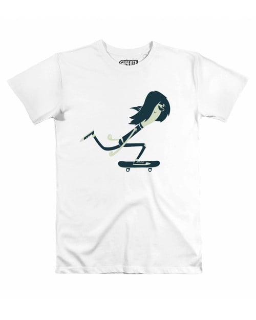 T-shirt Long hair skater Grafitee