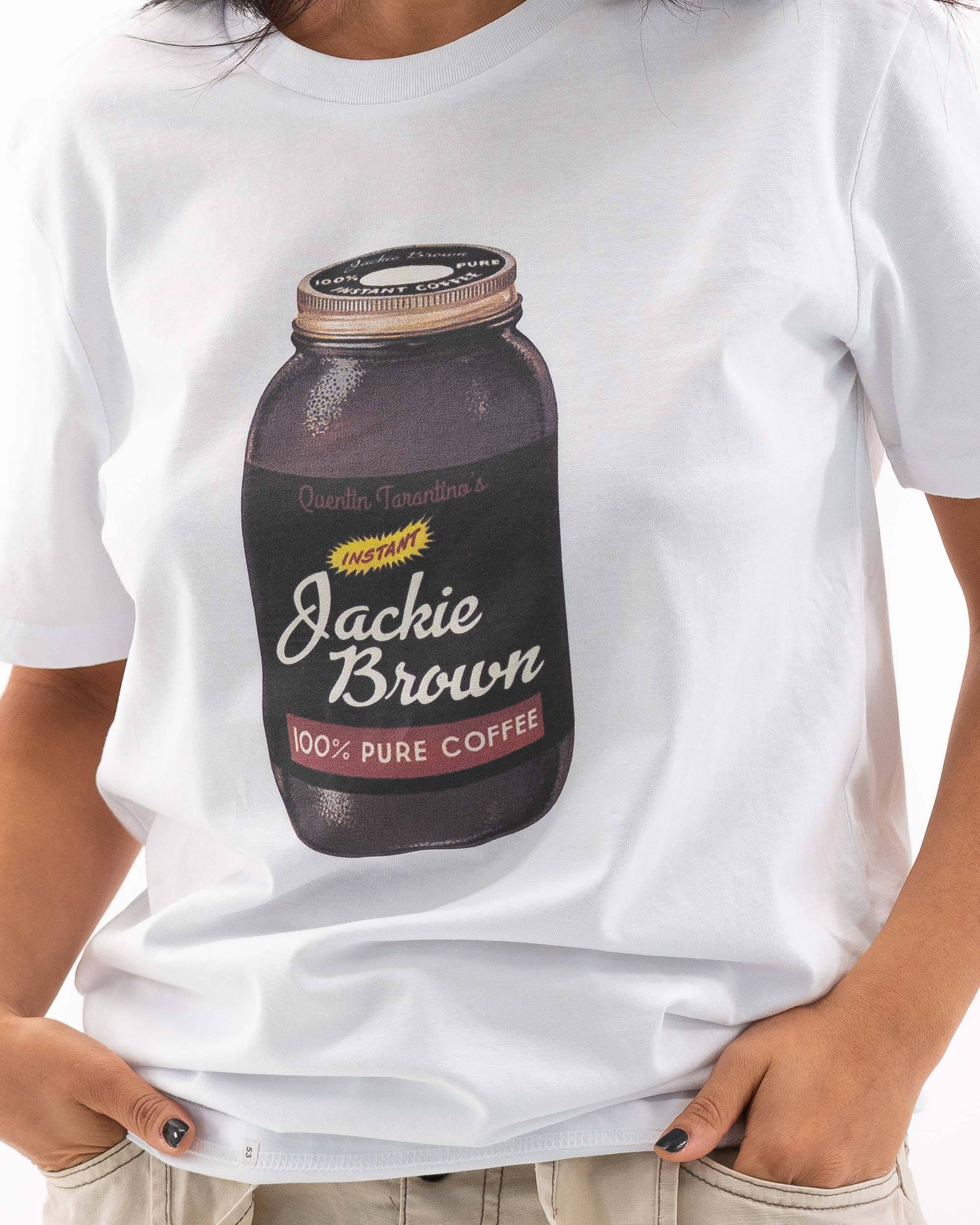 T-shirt Jackie Brown Coffee de couleur Blanc par Ads Libitum