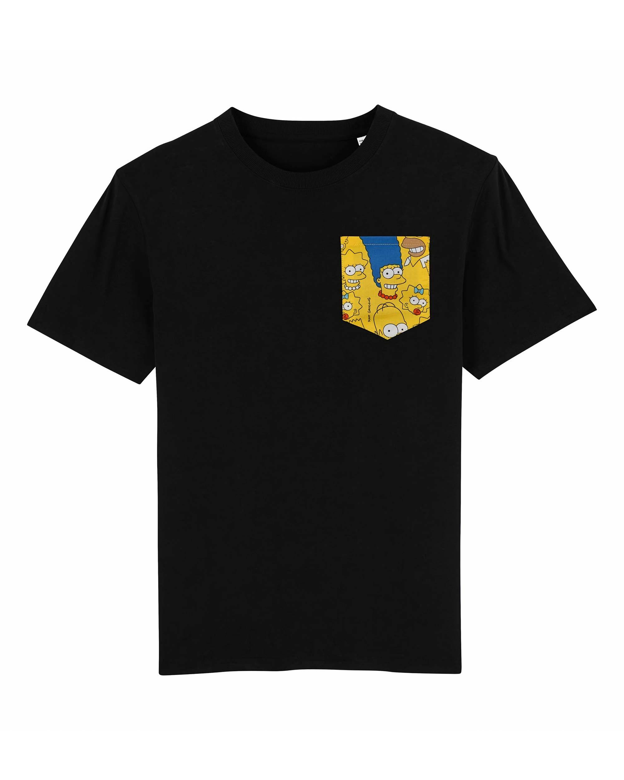 T-shirt à poche Famille Simpson Grafitee