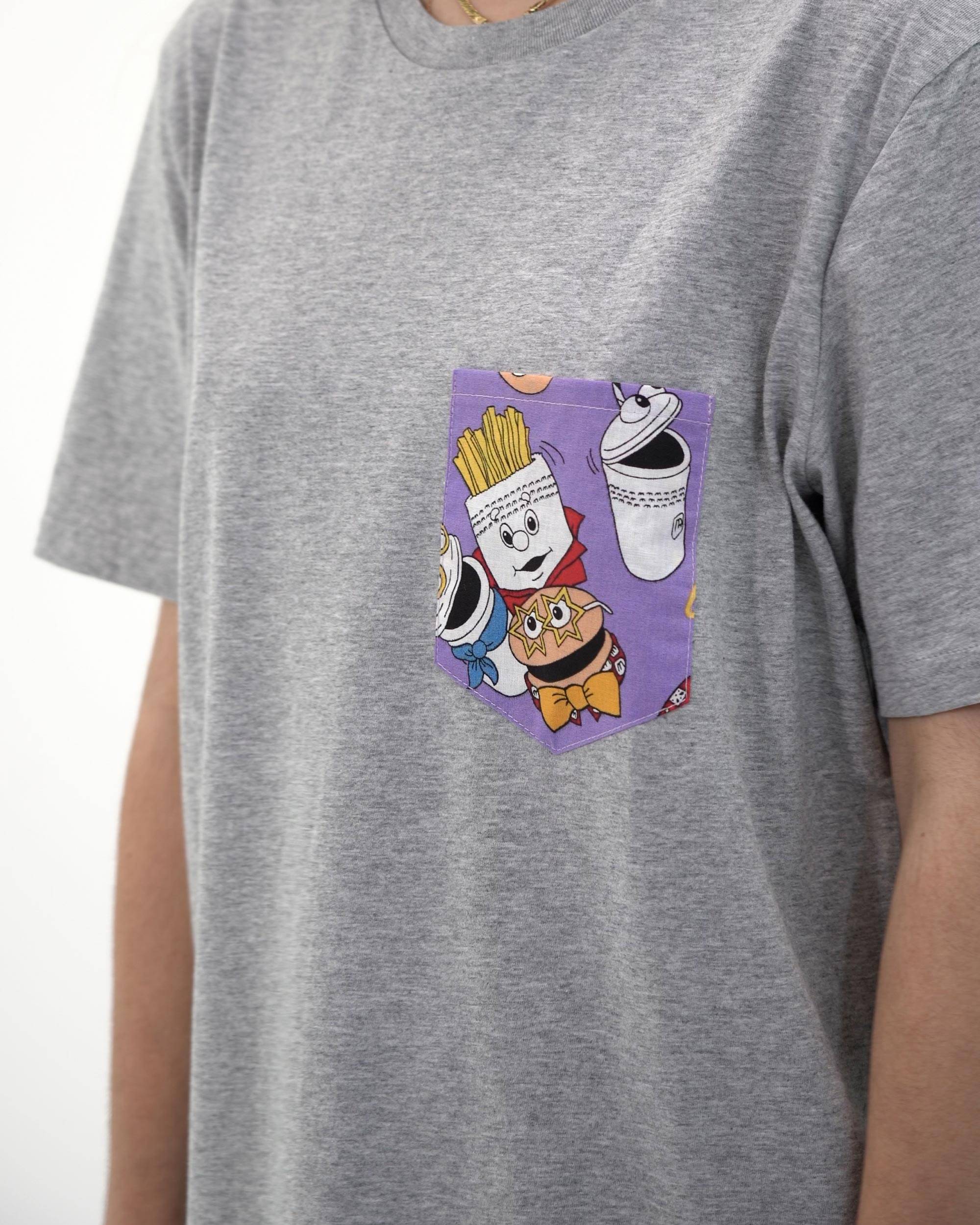 T-shirt à poche fast food Grafitee