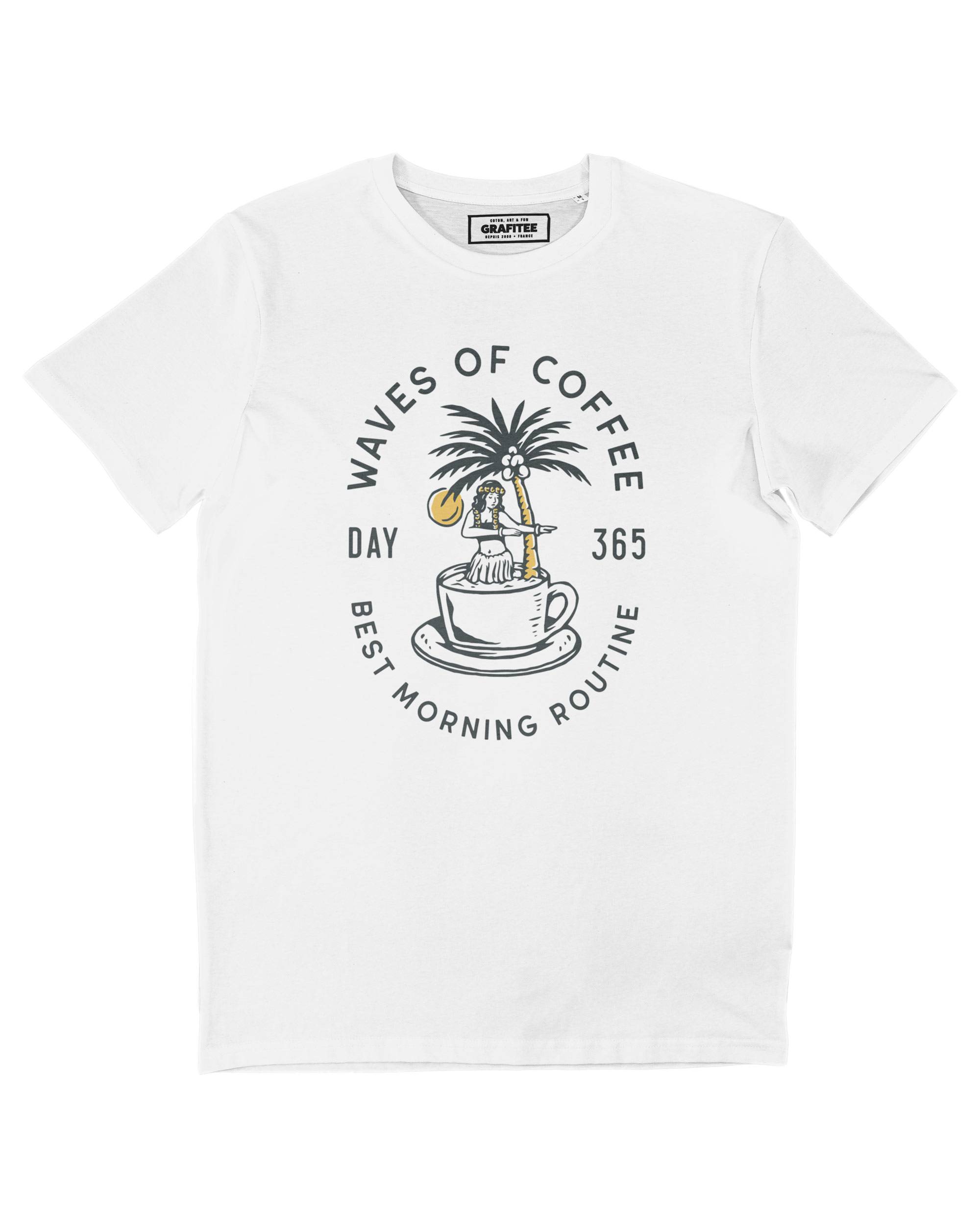 T-shirt Waves of coffee Grafitee