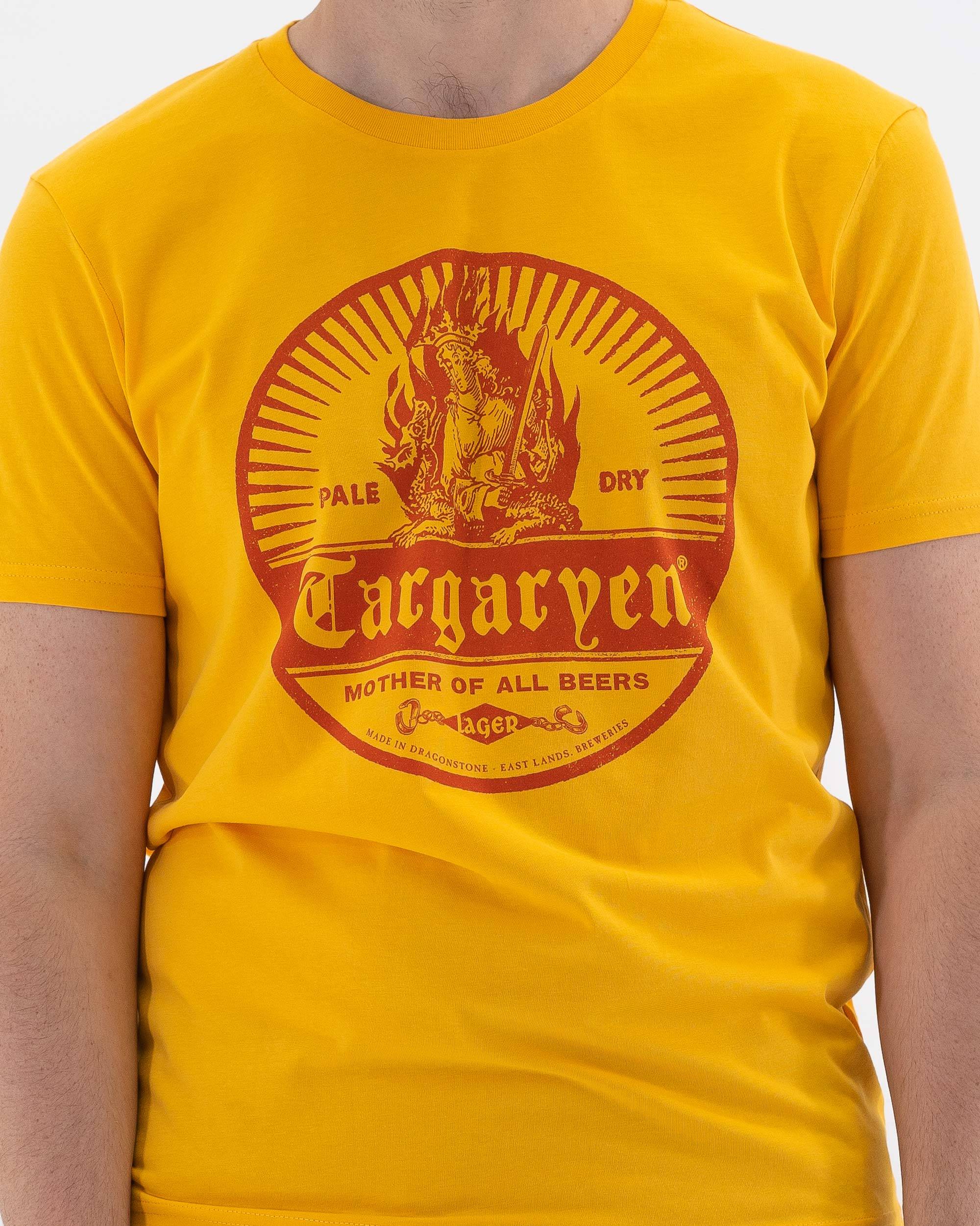 T-shirt Targaryen Pale Dry de couleur Jaune par Victor Calahan