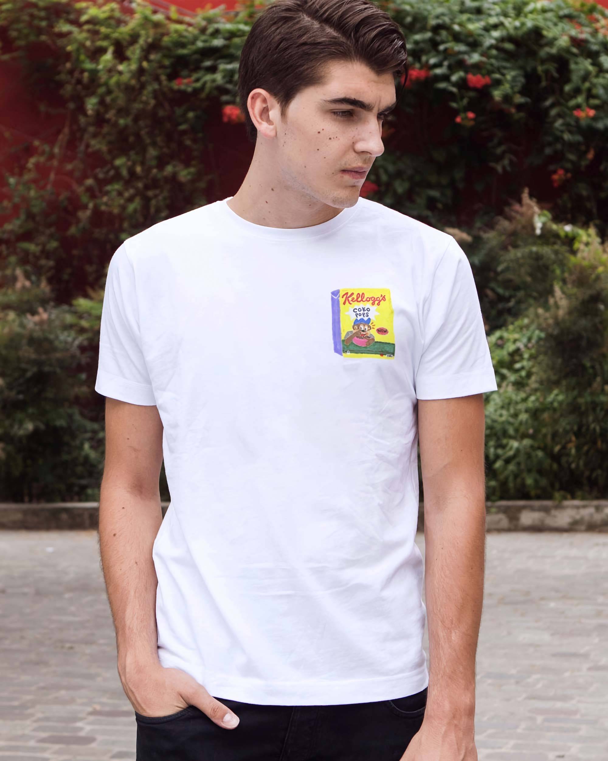 T-shirt Coko Pops de couleur Blanc par Loïse Alline